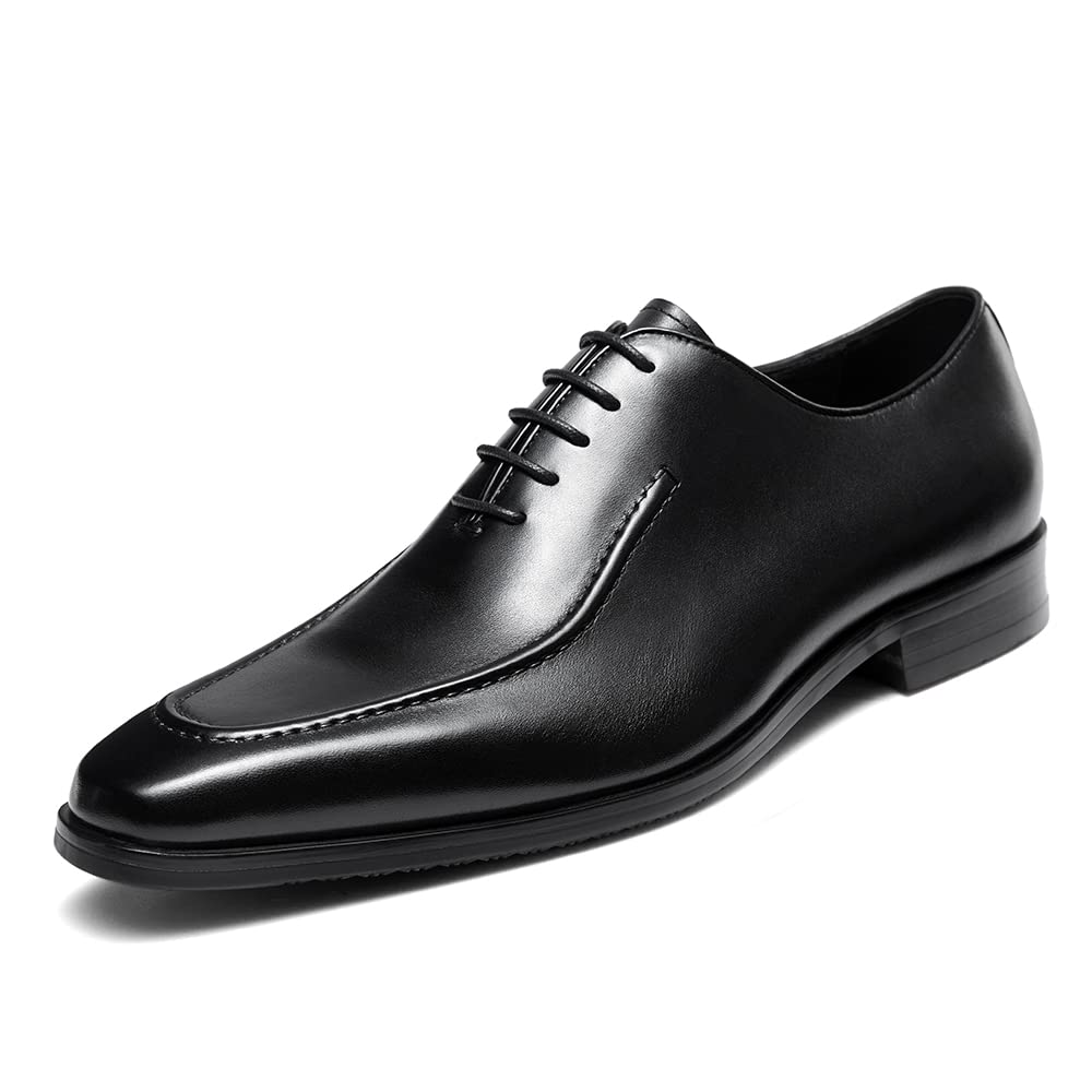 FRASOICUS Men's Genuine Leather Oxford Dress Shoes - Classic Formal Business & Wedding Shoes for Men - Perfect for Office, Parties & Special Occasions