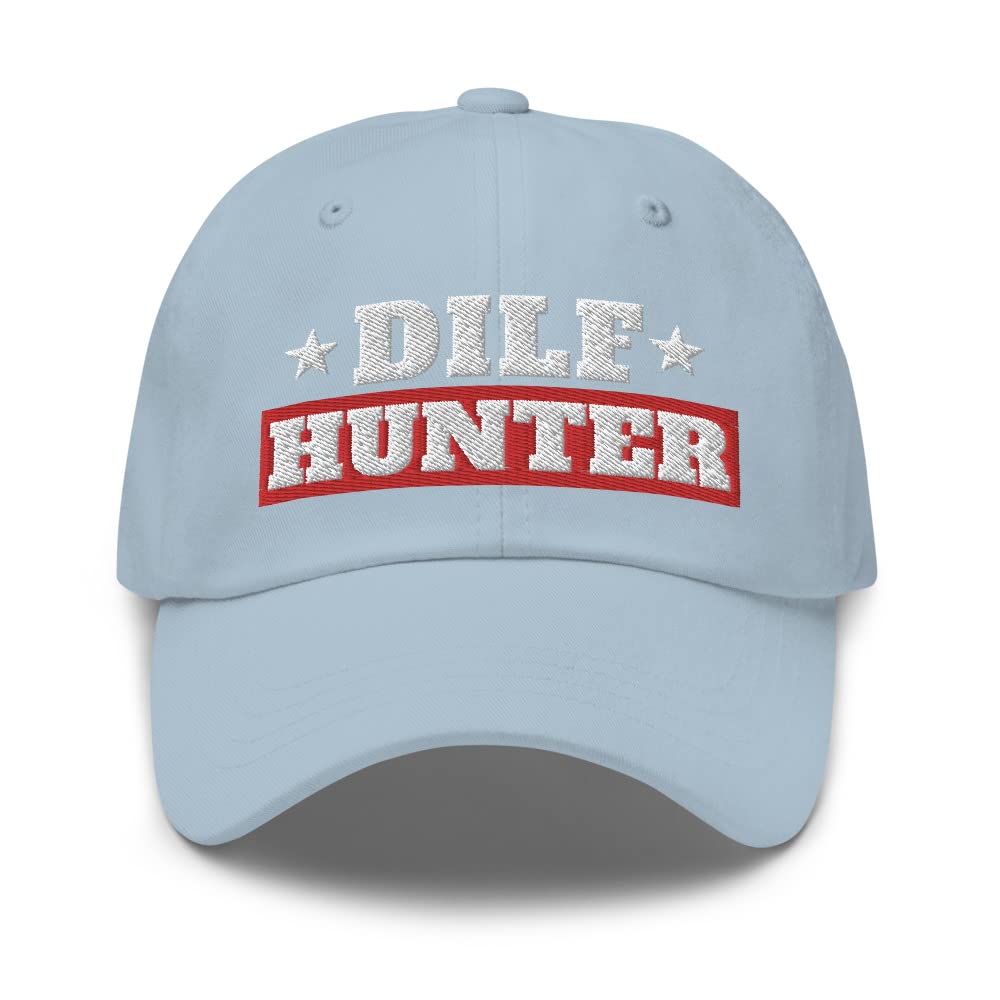 DILF Hunter Classic Dad Hat - Funny Baseball Cap for Gaming, Fishing & Outdoor Activities | Trendy Casual Wear for Men