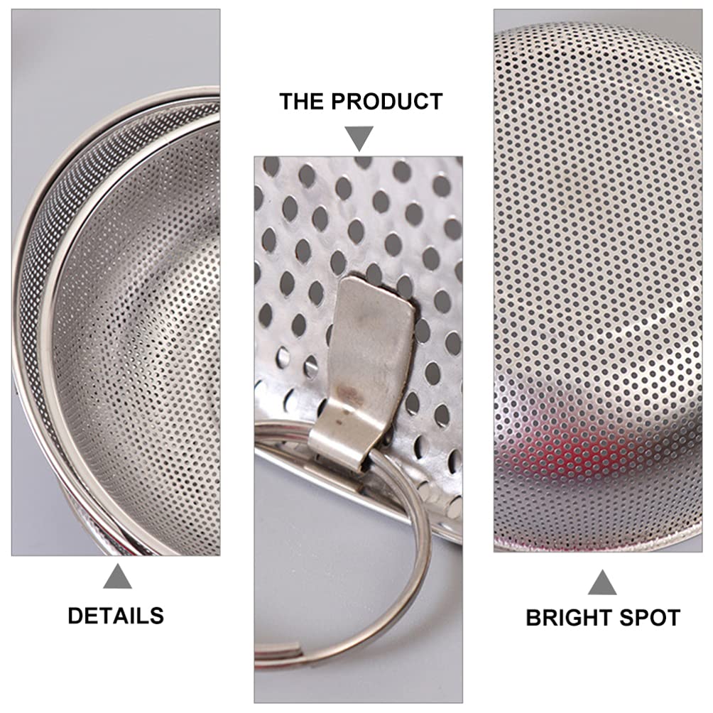 Stainless Steel Rice Washing Basket with Drain Holes - Multi-Purpose Kitchen Colander for Washing Vegetables, Fruits, Rice & Draining Pasta - Perfect for Cooking, Meal Prep & Healthy Eating