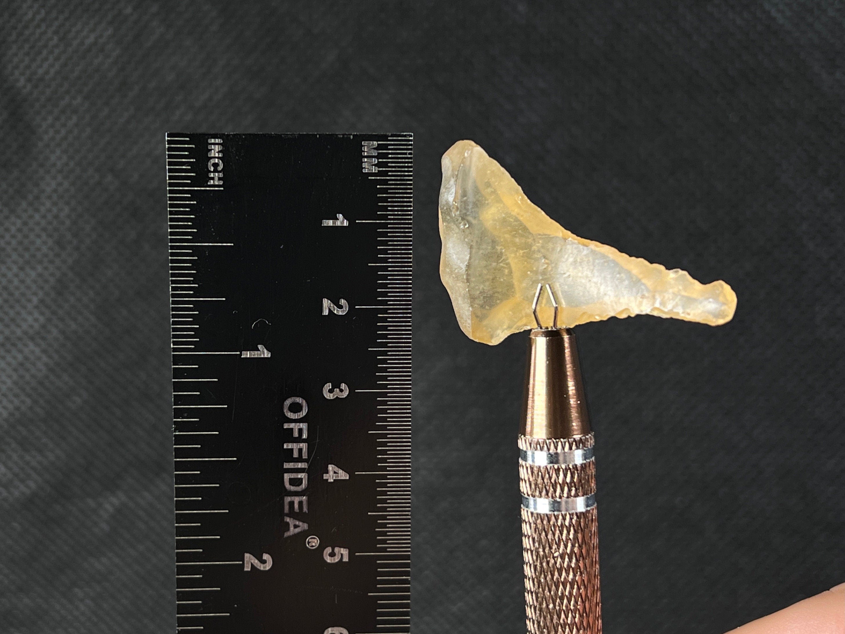 Libyan Desert Glass Raw Crystal - Rare 2.8g Natural Stone for Chime Making | Unique Spiritual Gift & Home Decor | Healing Crystals for Meditation, Energy Work & Jewelry Crafting