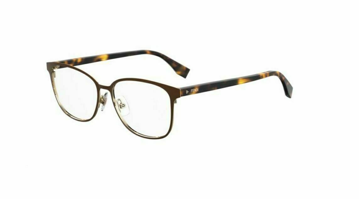 Fendi FF 0386 009Q Brown Acetate Eyeglasses for Women - Luxury Designer Sunglasses with FF Logo for Fashion & UV Protection | Perfect for Everyday Wear, Office & Outdoor Activities