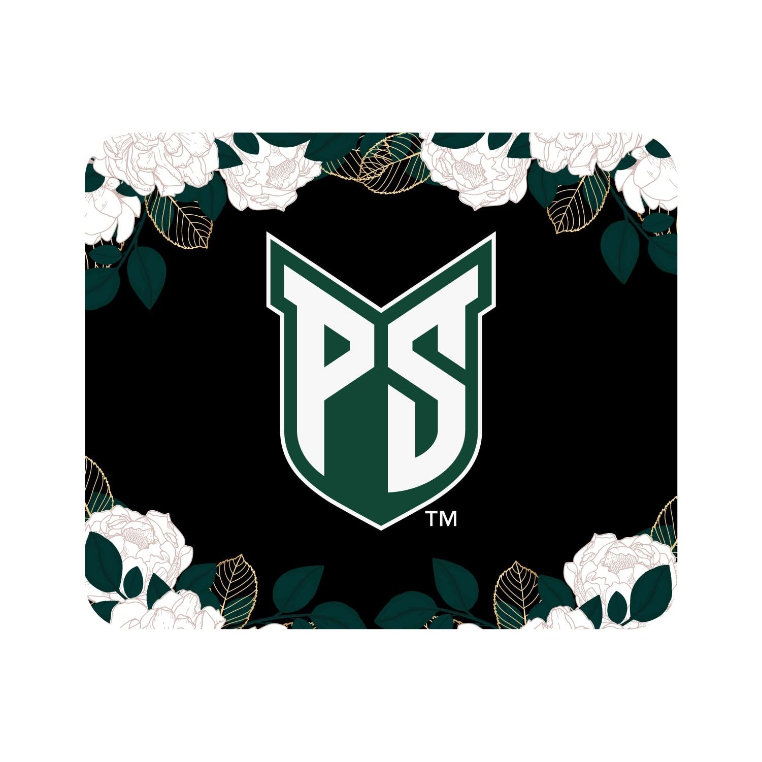 Portland State University Mouse Pad - Soft Fabric Gaming & Office Desk Mat with Floral Pink Design for PC, Laptop, Work & Study