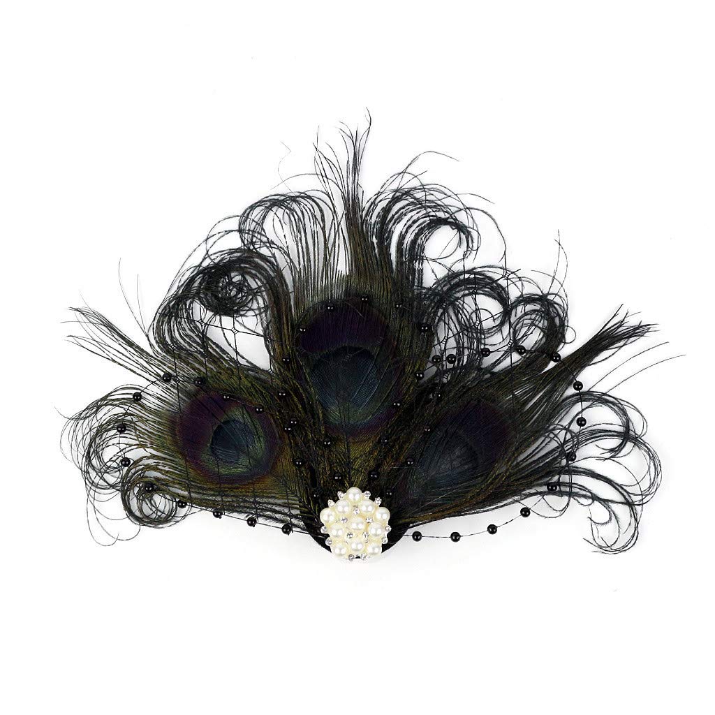 Elegant Men's & Women's Tea Headbands - Wedding Party Hair Clips & Fascinators Brooch - Stylish Rigid Headbands for Bridal, Prom, and Formal Events