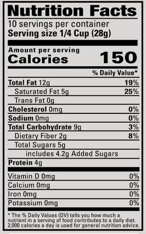 Wellbee's Grain Free Granola - Oat Free, Low Carb, Paleo & SCD Approved Snack - 100% Honey Sweetened, Small Batch, Refined Sugar Free (10 oz) - Perfect for Keto Diet, Healthy Breakfast & On-the-Go Snacking