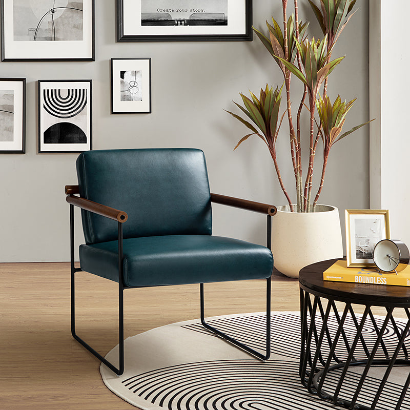 Edurne Modern Armchair with Sturdy Metal Legs - Perfect for Living Room, Office, and Lounge Areas