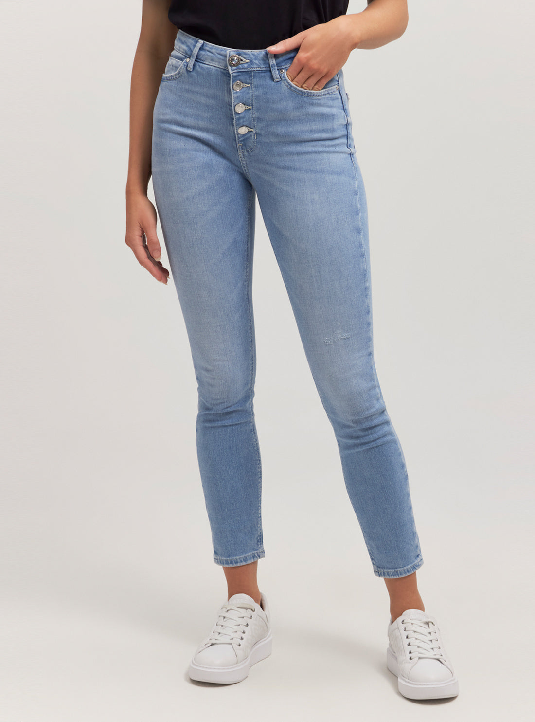 High Rise 1981 Skinny Denim Jeans for Women - Mid Wash Vintage Style Stretch Comfort Fit - Perfect for Casual Wear, Date Night & Everyday Outfits