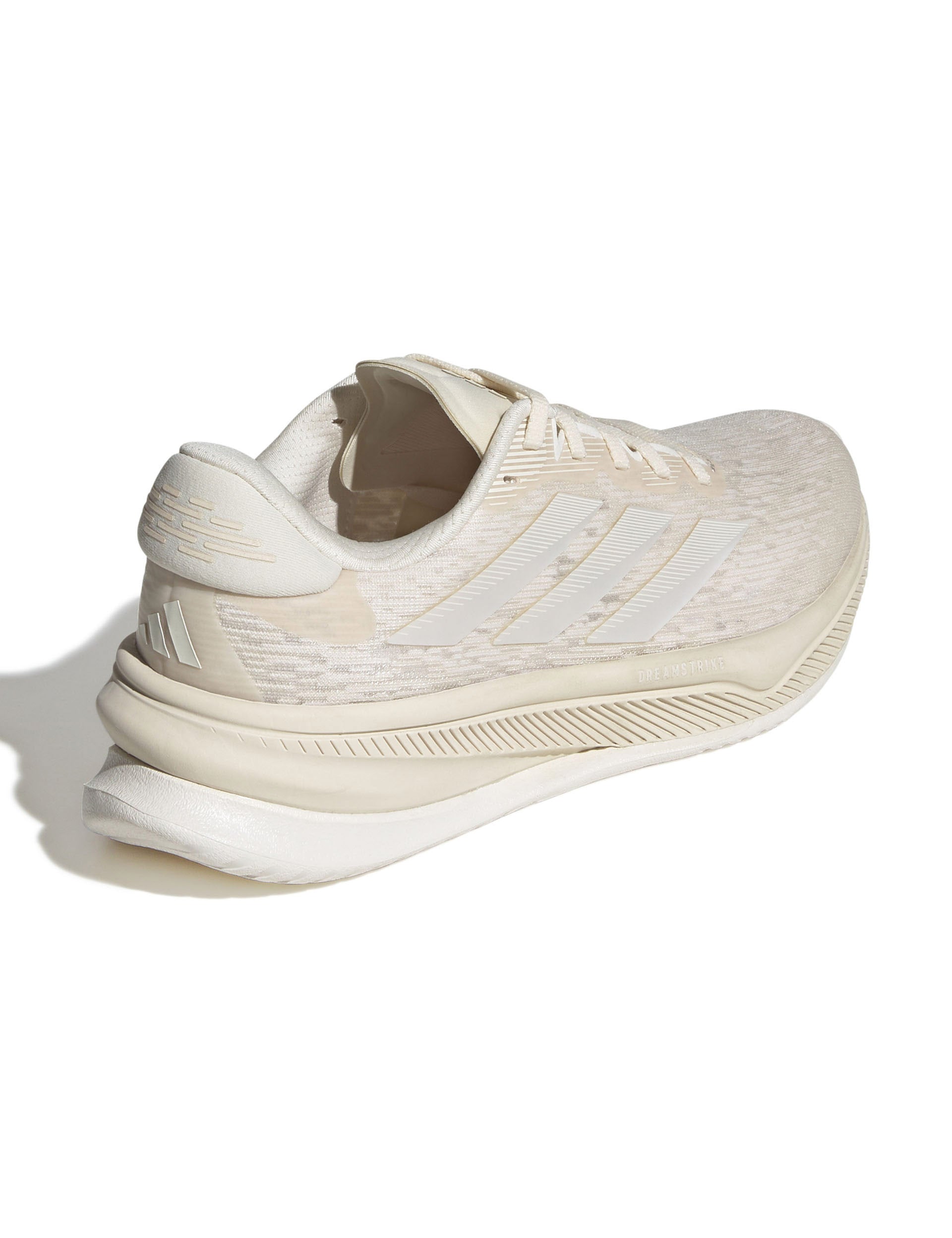 Supernova Comfortglide Running Shoes for Men & Women - Lightweight, Cushioned & Breathable - Wonder White/Zero Metallic/Chalk White - Perfect for Jogging, Gym Workouts & Daily Walking