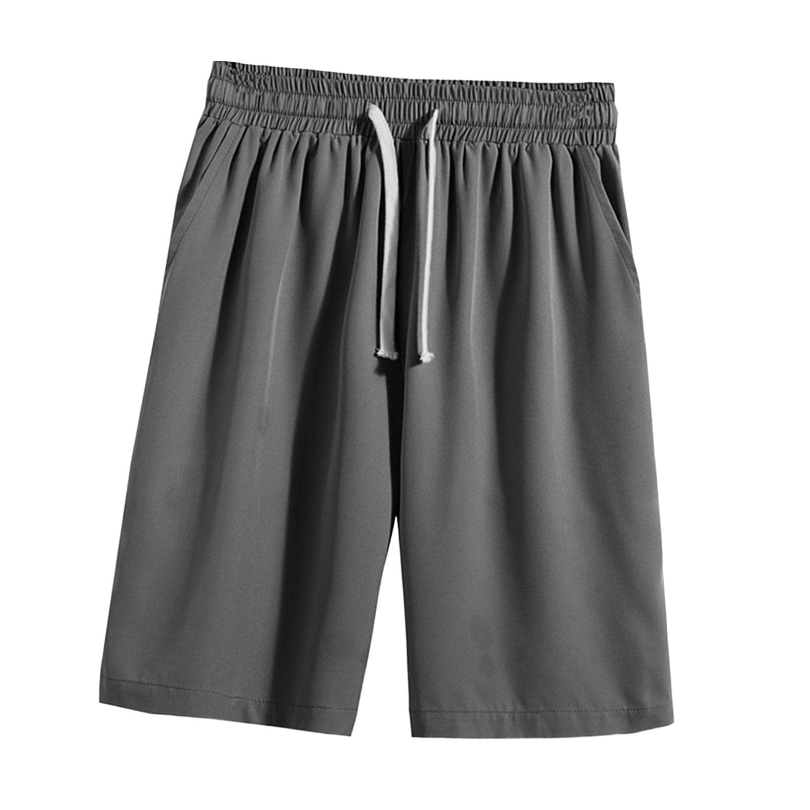 Harilla Men's Quick-Dry Performance Sports Shorts - Gym, Basketball, Running, Workout & Beach Shorts - Breathable Summer Activewear with Drawstring Waist - Dark Gray, Large - Perfect for Training, Jogging & Outdoor Activities