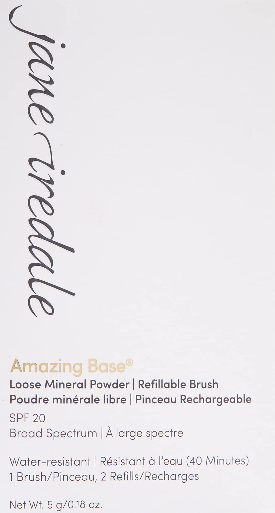 Jane Iredale Amazing Base Loose Mineral Powder - SPF 20 Luminous Foundation | Oil-Free, Talc-Free & Weightless | Vegan & Cruelty-Free Makeup | Perfect for Daily Wear & Sensitive Skin