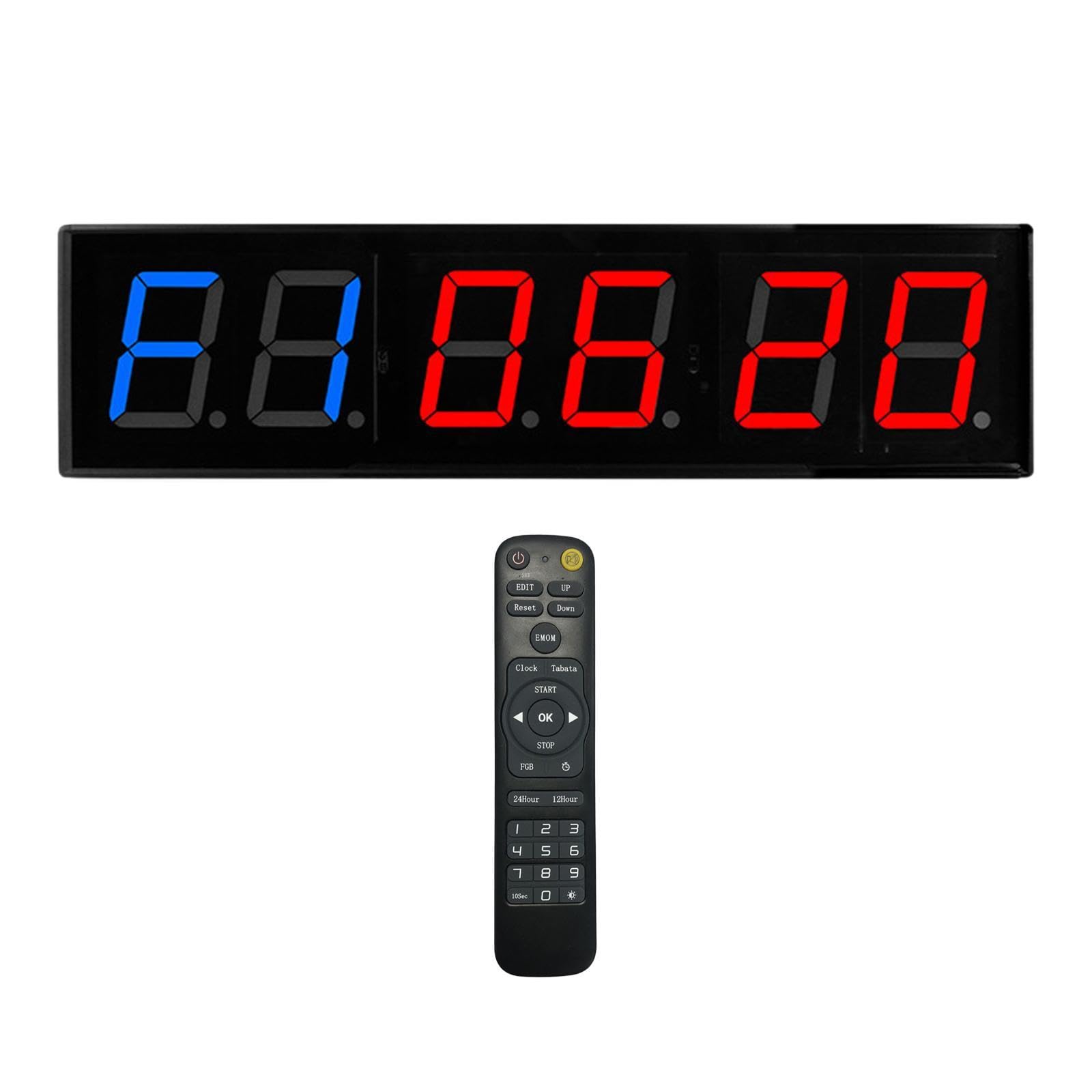 Rockible Digital Gym Timer - Countdown & Interval Timer for Home Workouts, HIIT, Boxing, Yoga, and Fitness Training