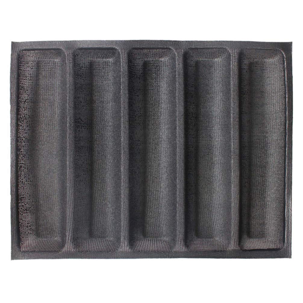 **Nonstick Silicone Bread Loaf Pan - 12 Inch French Bread Baking Tray for Oven & Toaster, 5-Wave Design, Durable & Easy Clean - Perfect for Homemade Bread, Baguettes & Pastries (Ideal for Baking, Meal Prep & Gifting)**