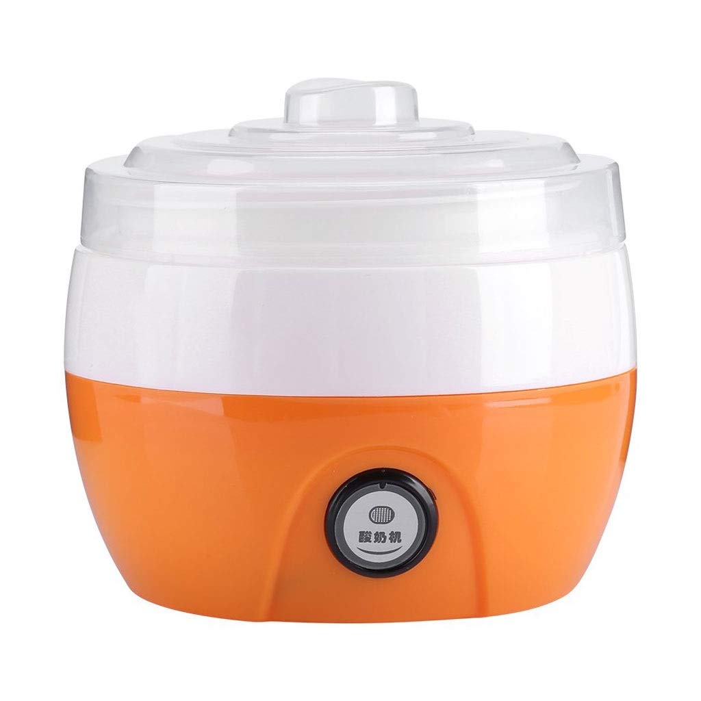 SAAND 1L Electric Yogurt Maker Machine - 220V Automatic Homemade Yogurt Maker with Timer, DIY Yogurt & Cream Maker for Healthy Breakfast (Orange) - Perfect for Home, Kitchen, Gifts & Healthy Lifestyle