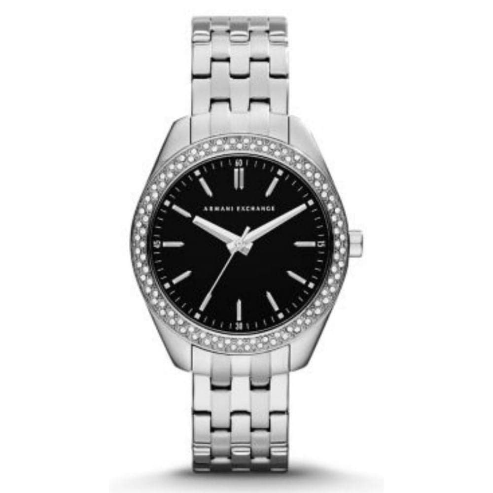 ARMANI EXCHANGE AX5509 Women's Silver Stainless Steel Watch - Elegant Fashion Timepiece for Work, Party & Everyday Wear
