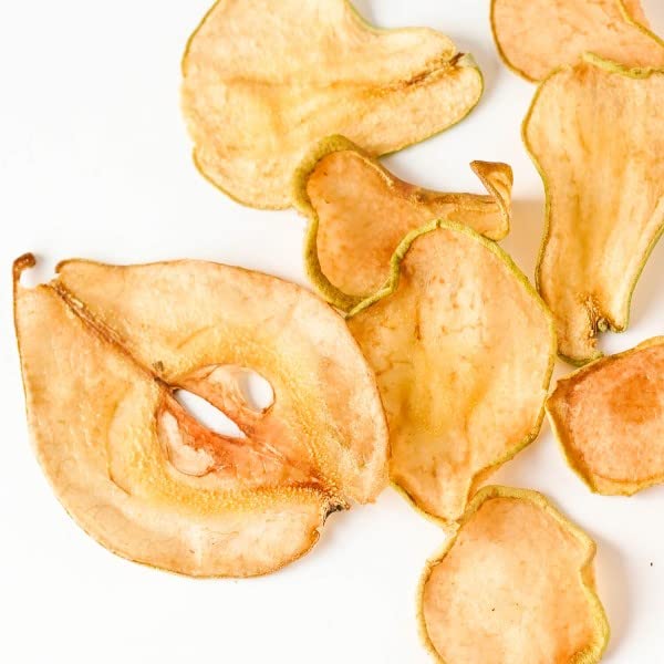 BlueHenry Dehydrated Pear Slices - 3oz Bag (30+ Slices) | All Natural, Vegan, Gluten-Free Snacks | Made in USA | Perfect for Cocktail Garnish, Baking Recipes & Healthy Snacking