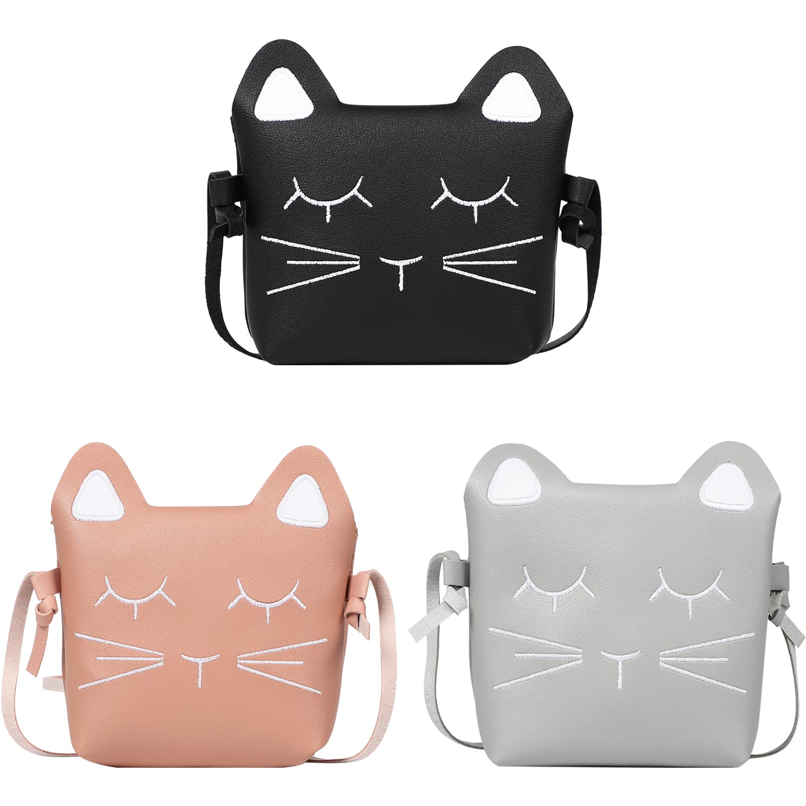 SOTOGO 3-Piece Girls Crossbody Purse Set - Cute Mini Princess Handbag & Shoulder Messenger Bag for Toddlers & Kids | Perfect for School, Parties & Daily Use