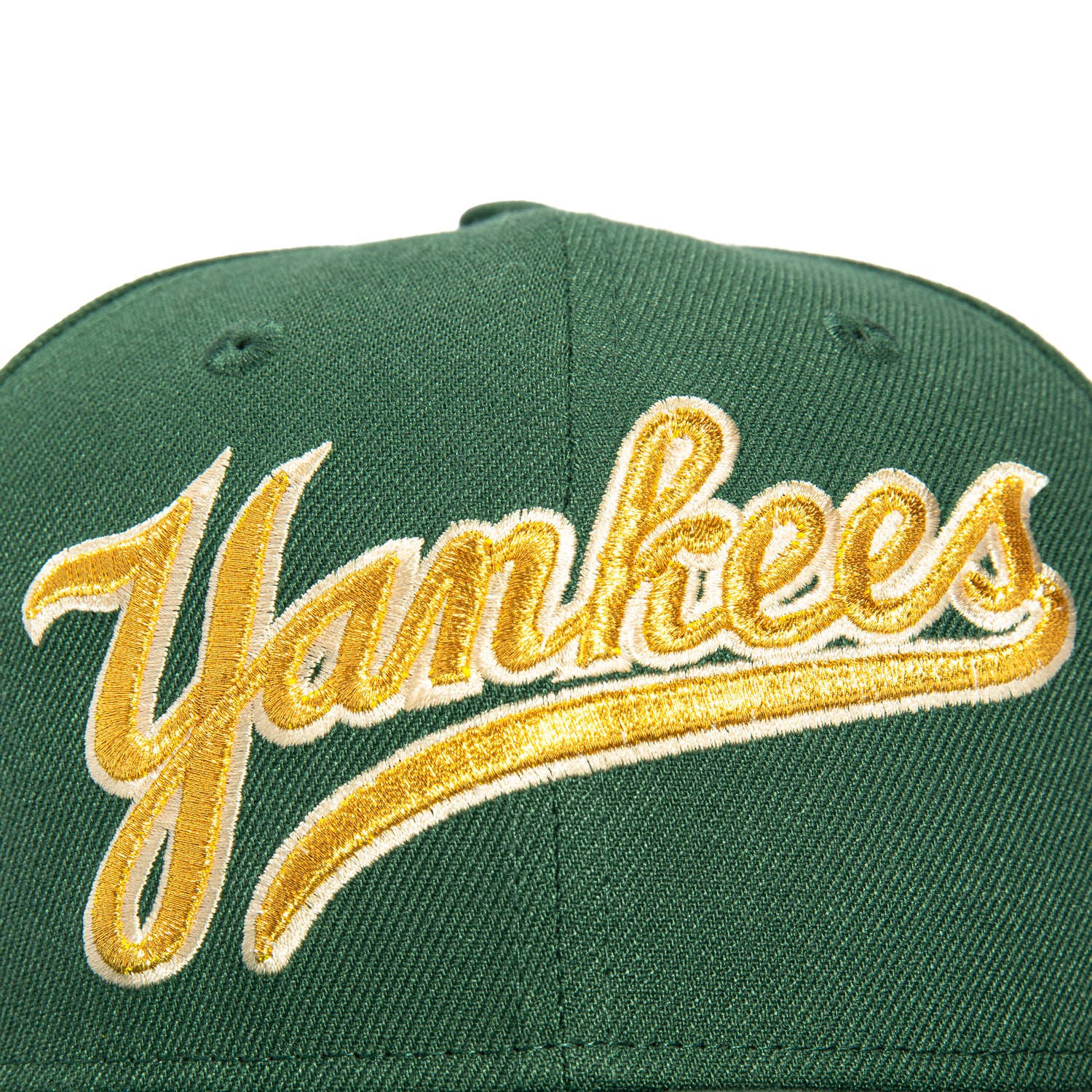 New Era 59Fifty New York Yankees 1998 World Series Patch Script Baseball Cap - Green & Metallic Gold - MLB Officially Licensed Hat for Baseball Fans & Sports Collectors - Perfect for Games, Gifts & Streetwear Fashion