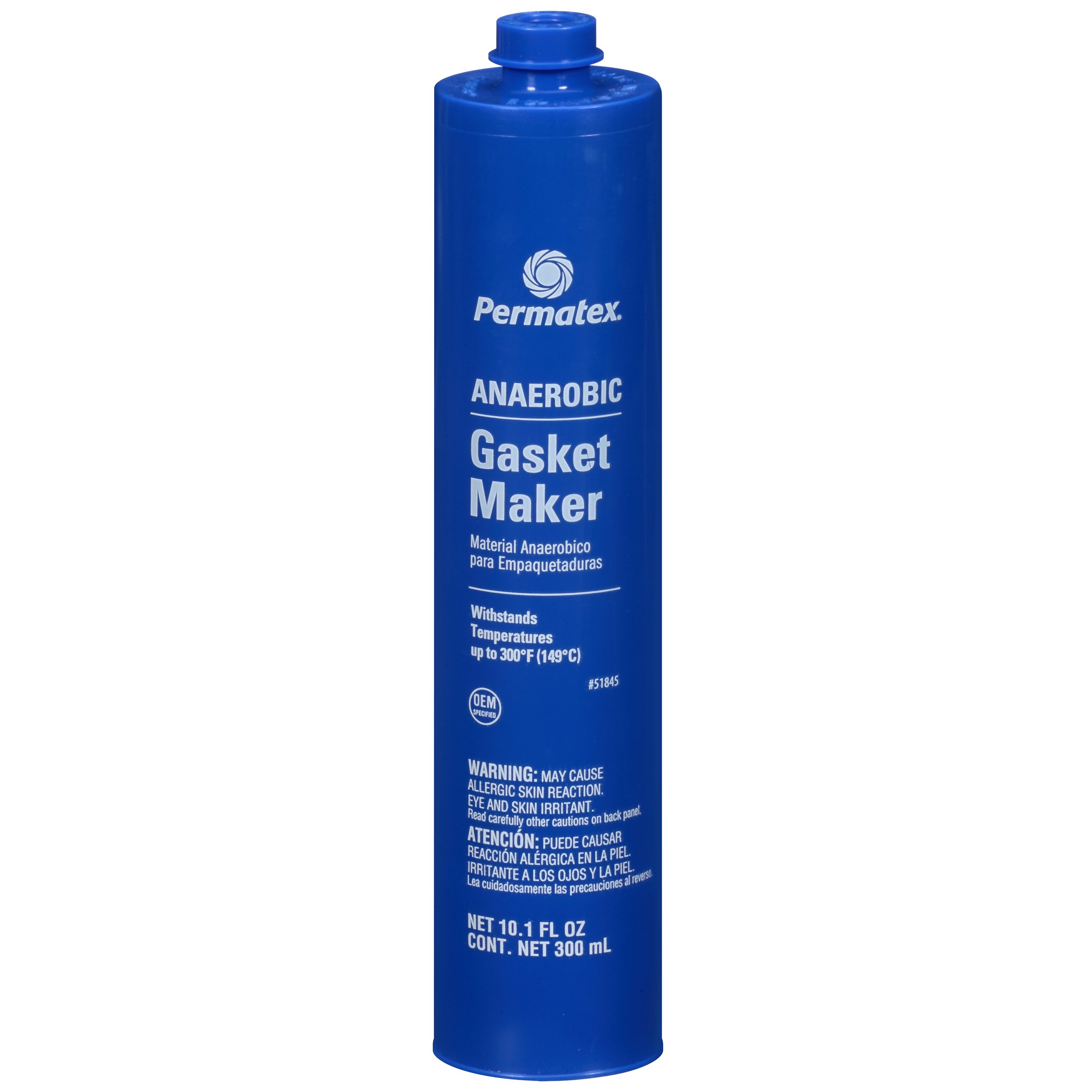 Permatex 51845 Anaerobic Gasket Maker Sealant - 10.1 oz (300ml) High-Temp Red Threadlocker for Automotive & Industrial Use - Perfect for Engine Gaskets, Transmission Seals & Pipe Flanges