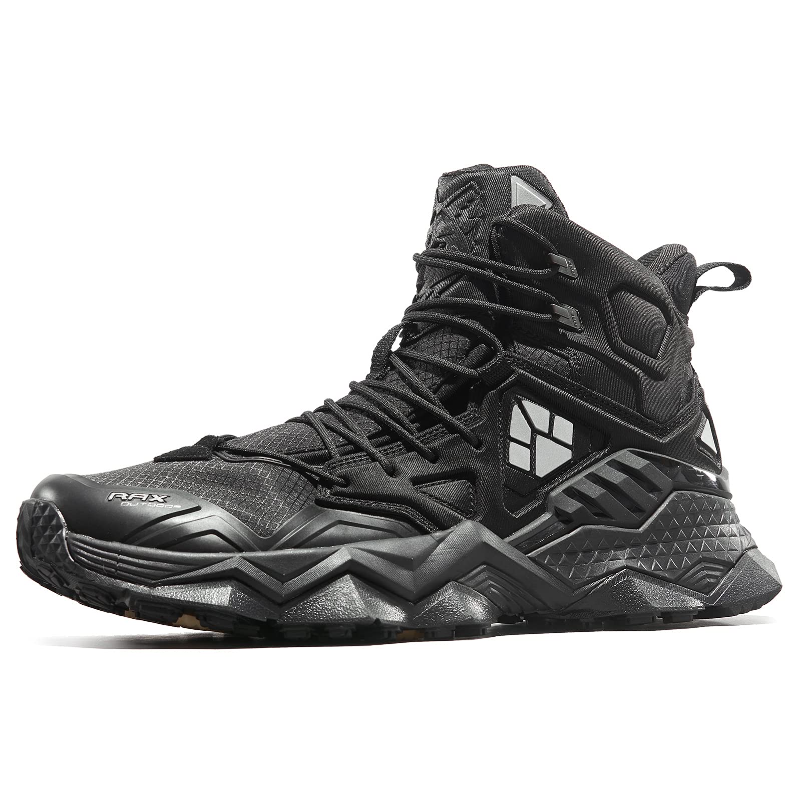 RAX Men's Waterproof Hiking Boots - Lightweight Jungle Wolf Design for Outdoor Camping & Backpacking - Perfect for Trail Walking, Mountain Climbing and Wilderness Adventures