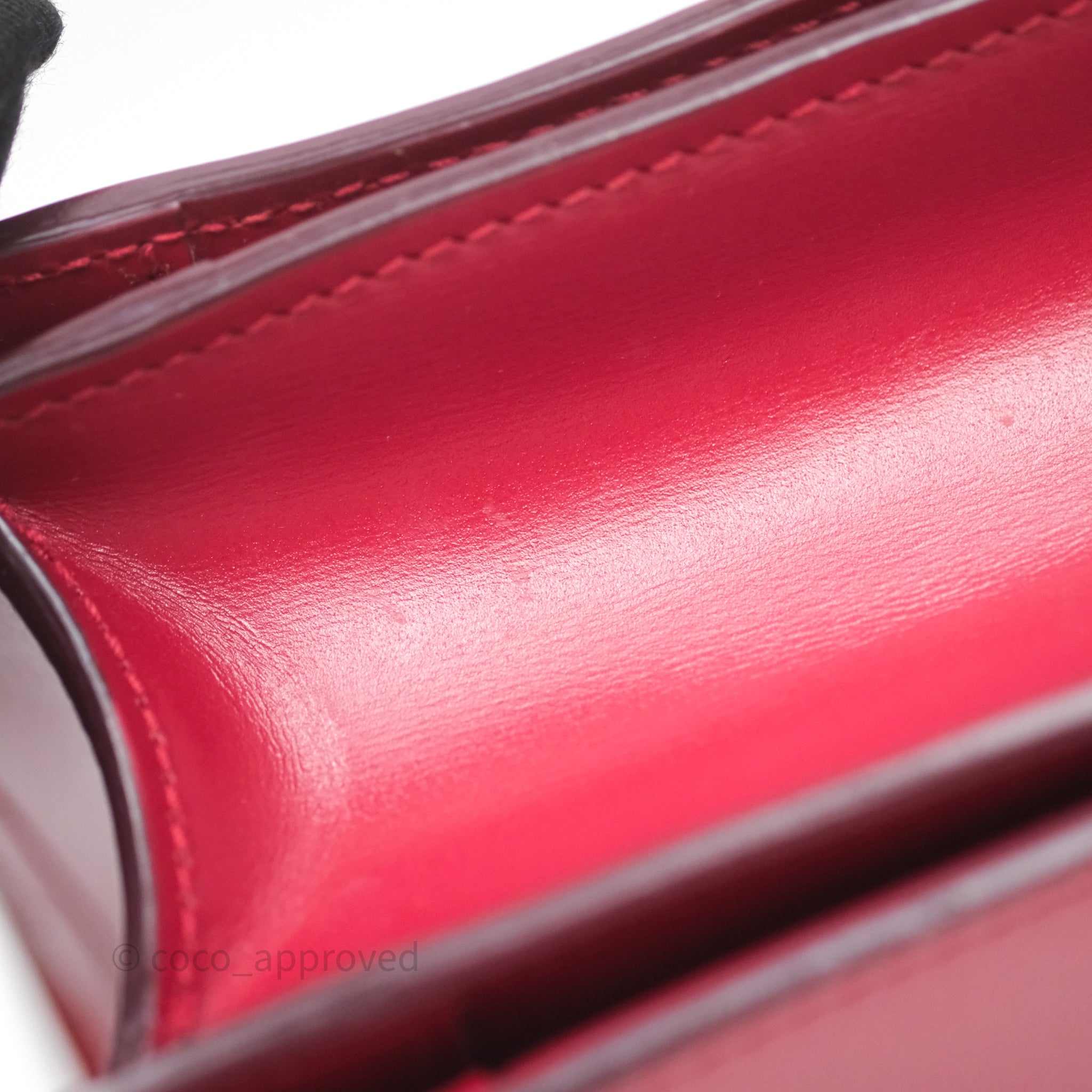 Celine Small Classic Box Flap Bag in Red Calfskin Leather - Perfect for Work, Date Night & Everyday Luxury