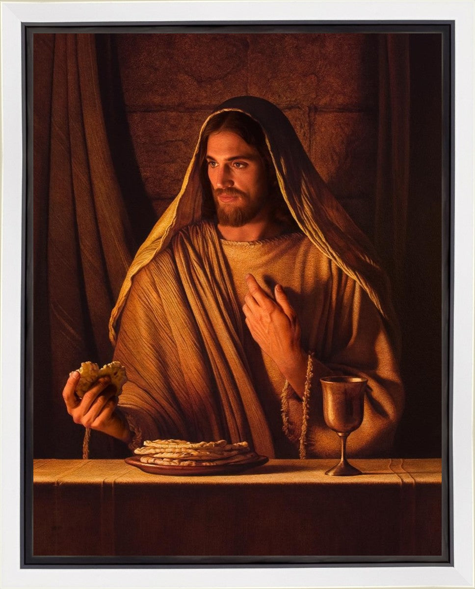 Bread of Life Gallery Wrap Canvas - Inspirational Christian Wall Art for Home, Church & Office Decor - Perfect for Living Room, Bedroom & Prayer Spaces