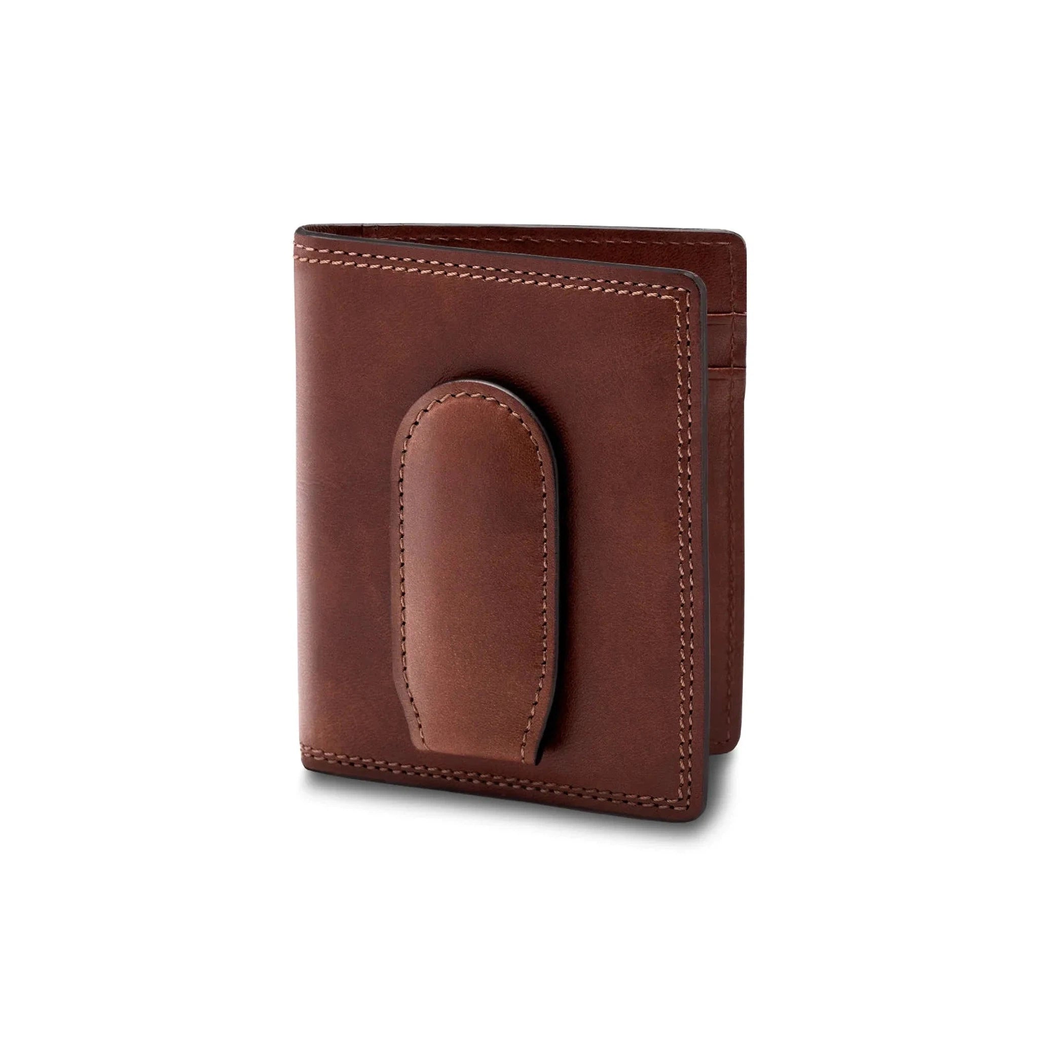 Bosca Dolce Leather Deluxe Front Pocket Wallet with Magnetic Clip - Slim RFID Blocking Bifold Wallet for Men - Perfect for Travel, Business & Everyday Carry