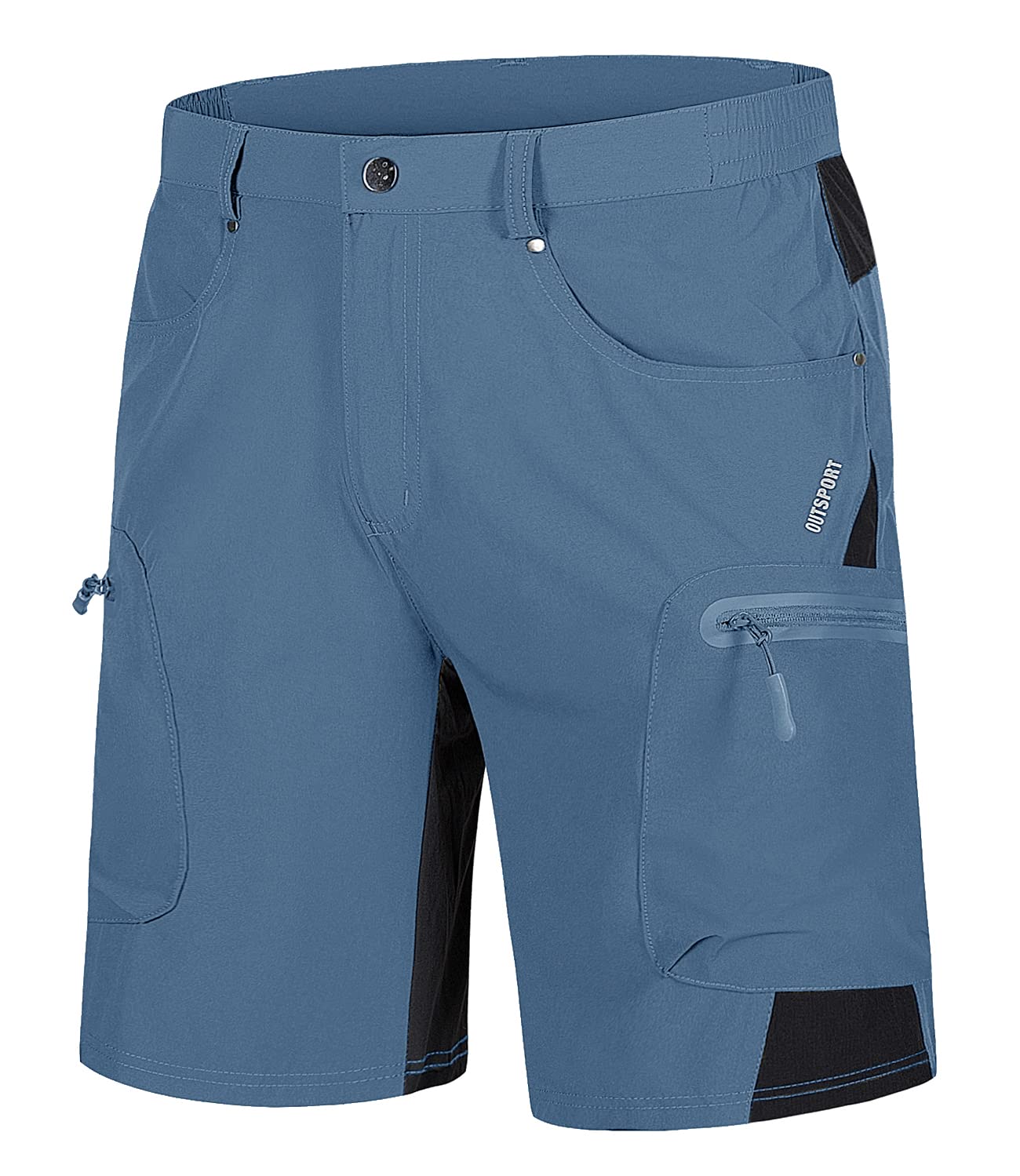 TACVASEN Men's Quick Dry Hiking Shorts - Lightweight Athletic Training & Fishing Shorts with Multiple Pockets for Outdoor Adventures, Travel & Gym Workouts