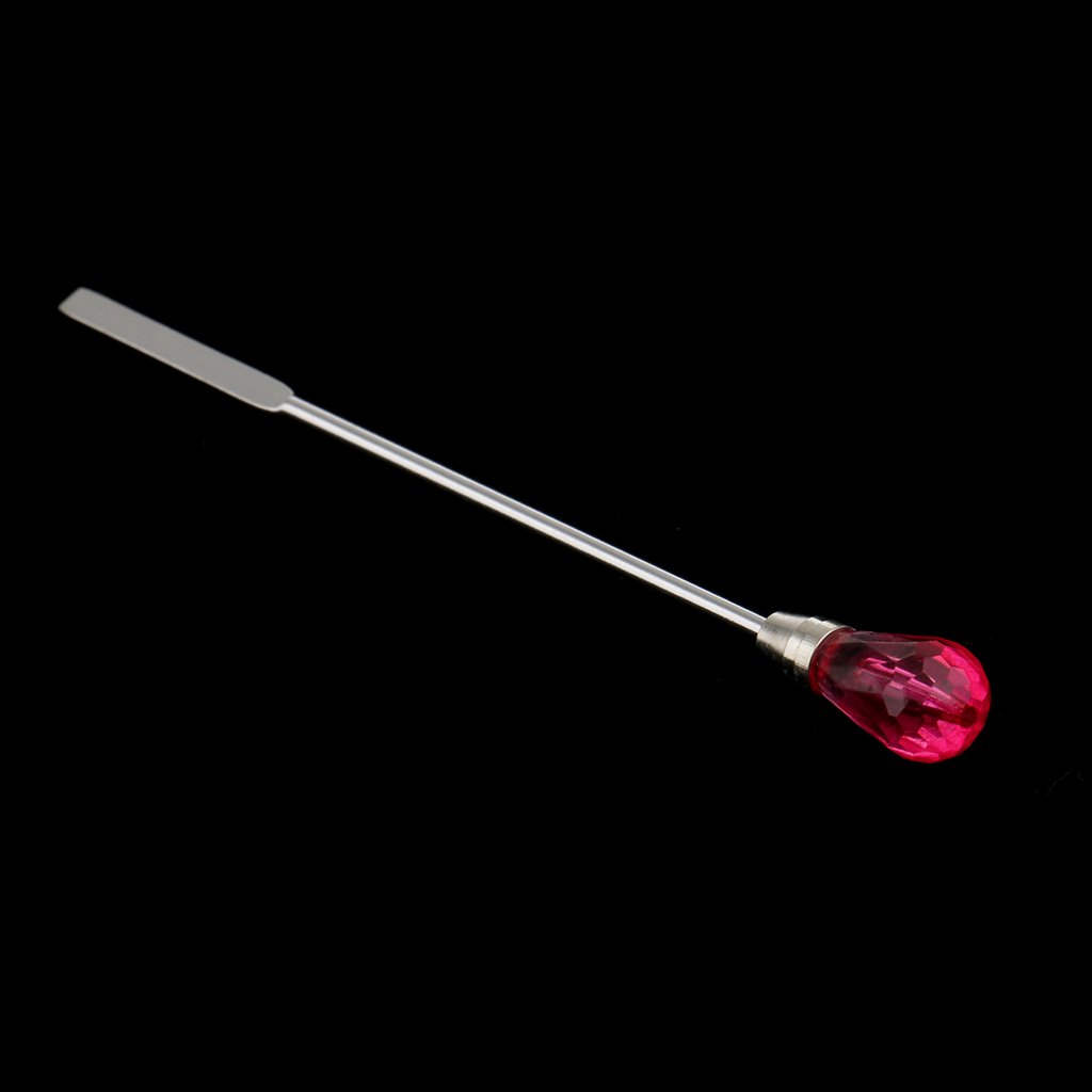 VMS INDIA Permanent Makeup Eyebrow Tattoo Pigment Mixing Tool - Stainless Steel Stirring Rod & Spatula Set for Microblading, Ombre Brows & Cosmetic Tattooing - Professional Salon & Home Use Beauty Accessories