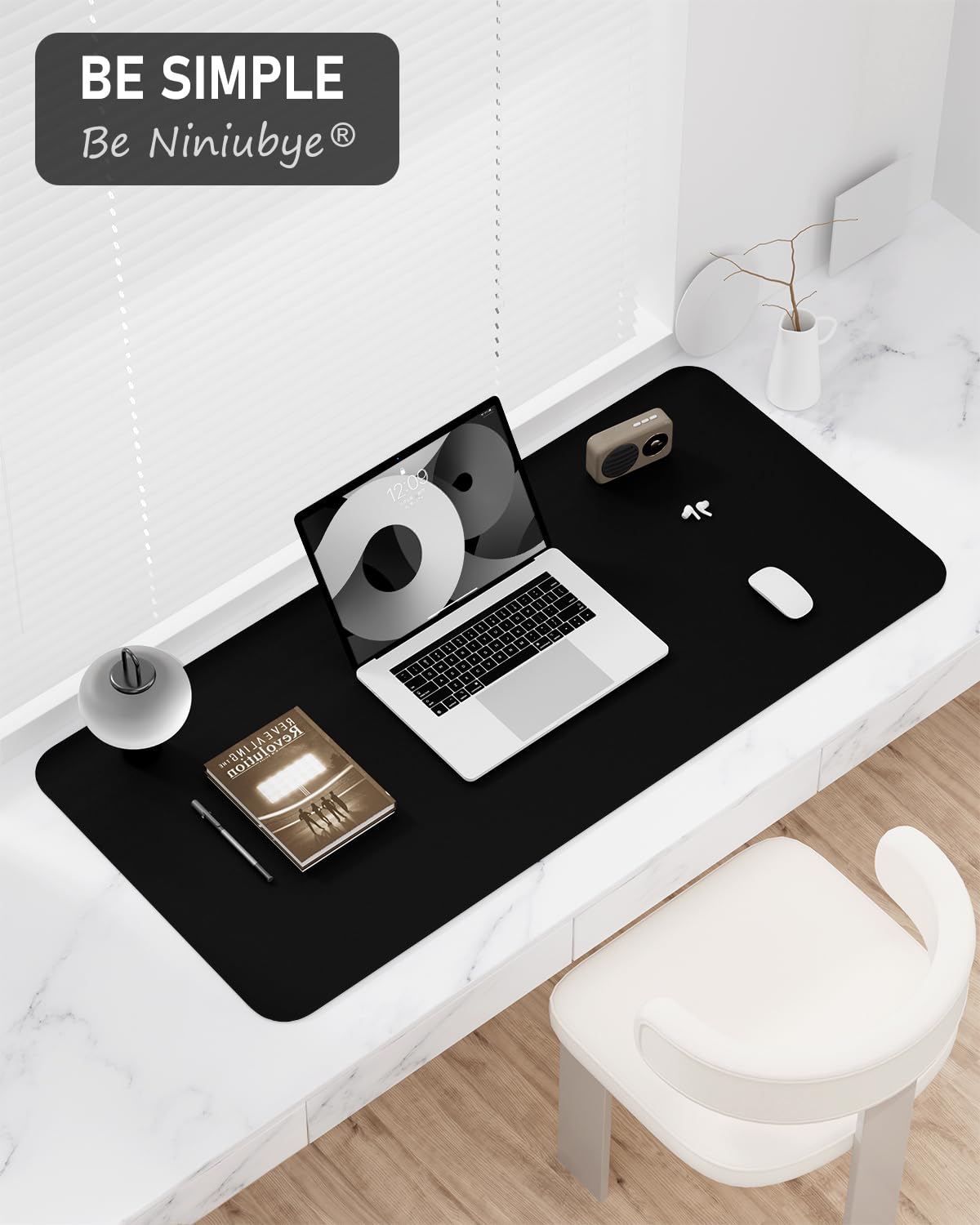 Premium PU Leather Desk Pad - 23.6