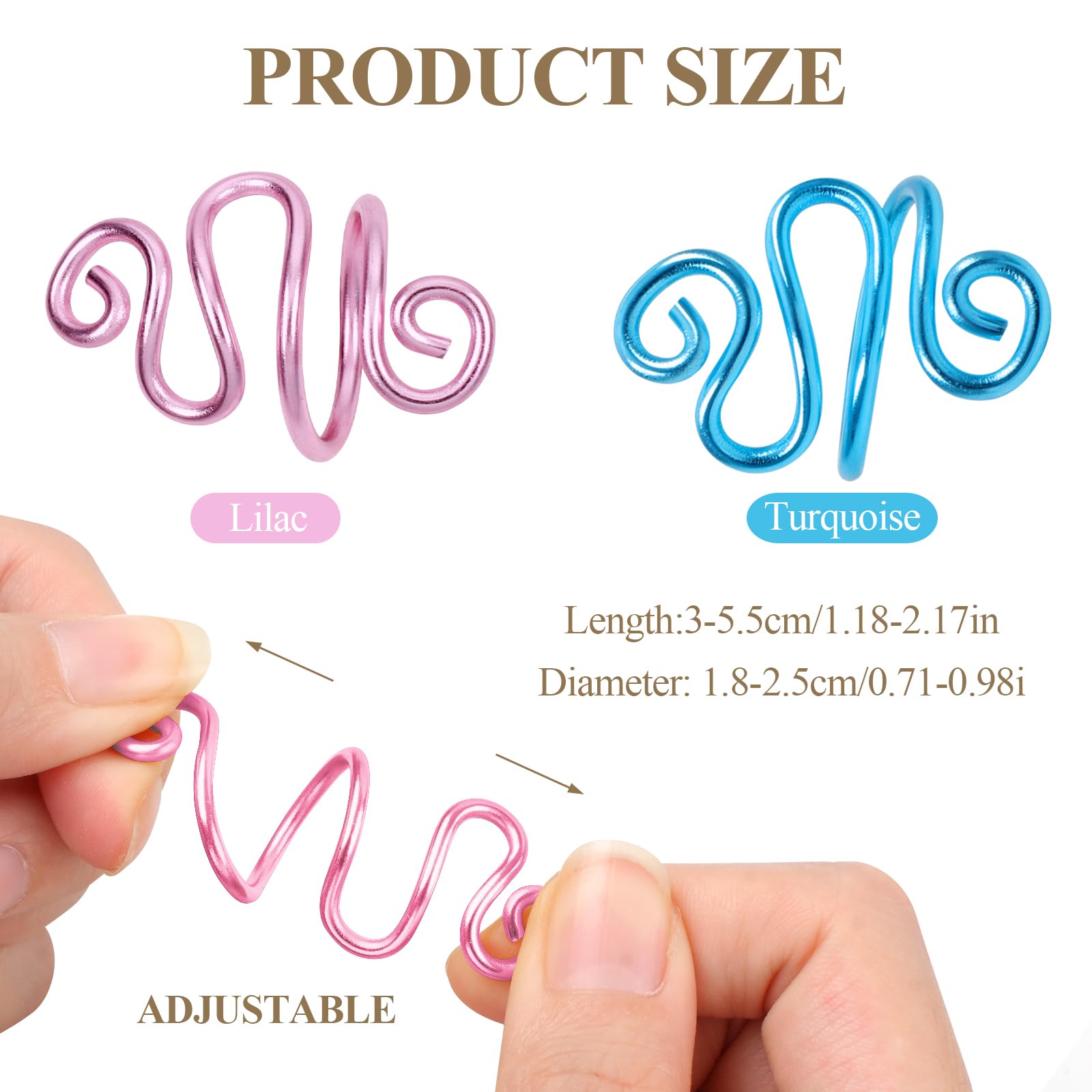 2 Pcs Handmade Crochet Finger Rings for Yarn Tension Control - Perfect for Crocheting & Knitting Projects - Ideal Gift for Knitters, Crocheters and Crafty Moms - Great for Beginners and Advanced Crafters