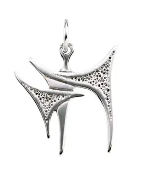 16.75x17.75mm Sterling Silver or 14k White Gold Chai Pendant Necklace - Perfect for Jewish Holidays, Gifts & Spiritual Jewelry