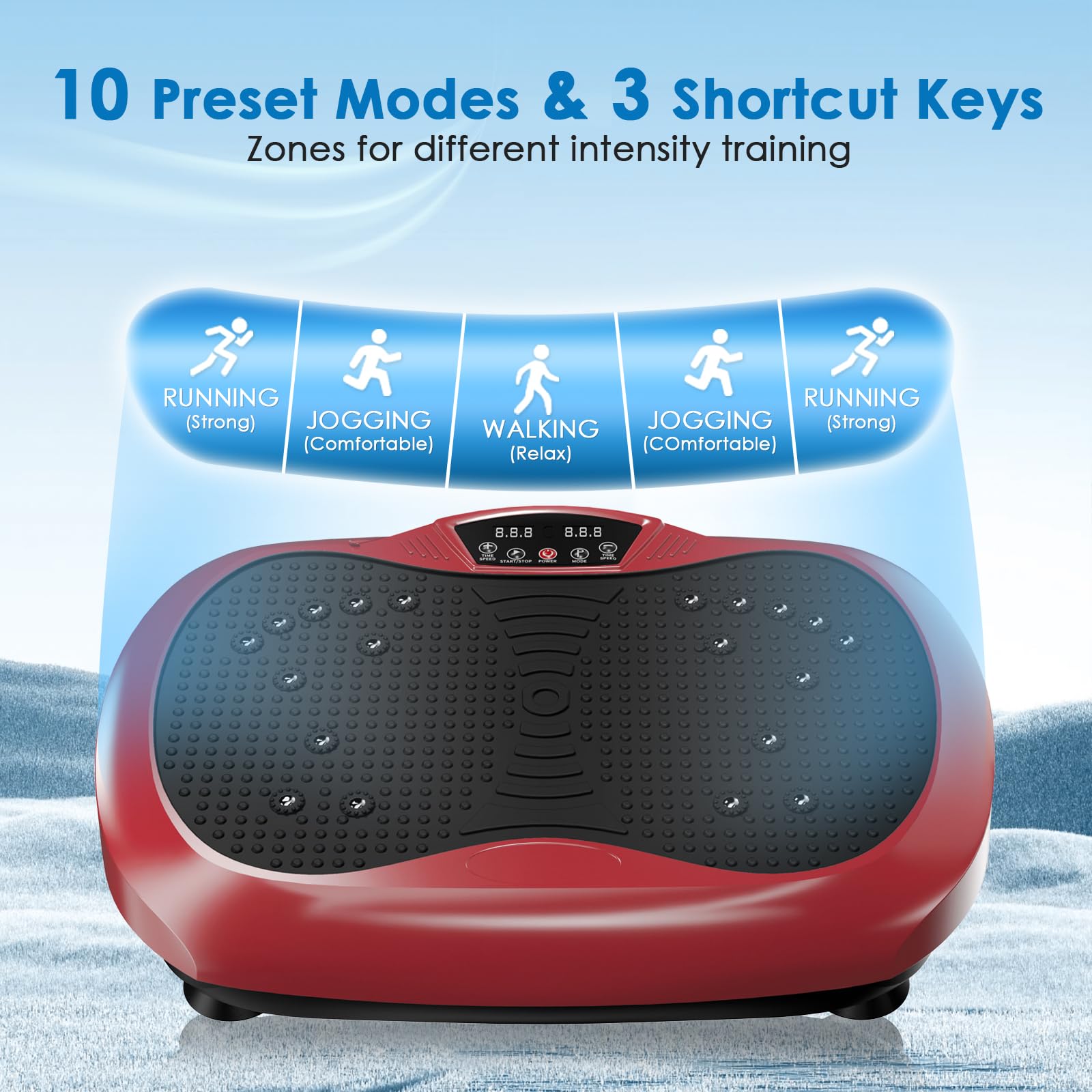 Whole Body Vibration Plate Machine for Weight Loss & Lymphatic Drainage - Home Fitness Equipment with Resistance Bands & Remote - Perfect for Pilates, Muscle Toning, and Post-Workout Recovery