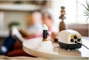 Aroma-Whisper Essential Oil Diffuser Ultrasonic Humidifier - 110V US Plug, White | Perfect for Home, Office, Yoga & Spa Relaxation