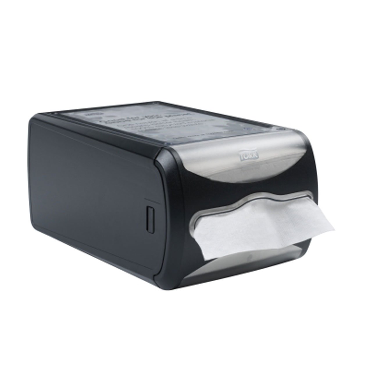 Tork Xpressnap Classic Counter Napkin Dispenser - 32XPC, Black (Licorice) | Durable & Hygienic Napkin Holder for Restaurants, Cafes & Office Break Rooms