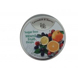 Sugar-Free Cavendish & Harvey Mixed Fruit Drops | 175g British Gourmet Candy | Perfect for Diabetics, Keto Diet & Healthy Snacking