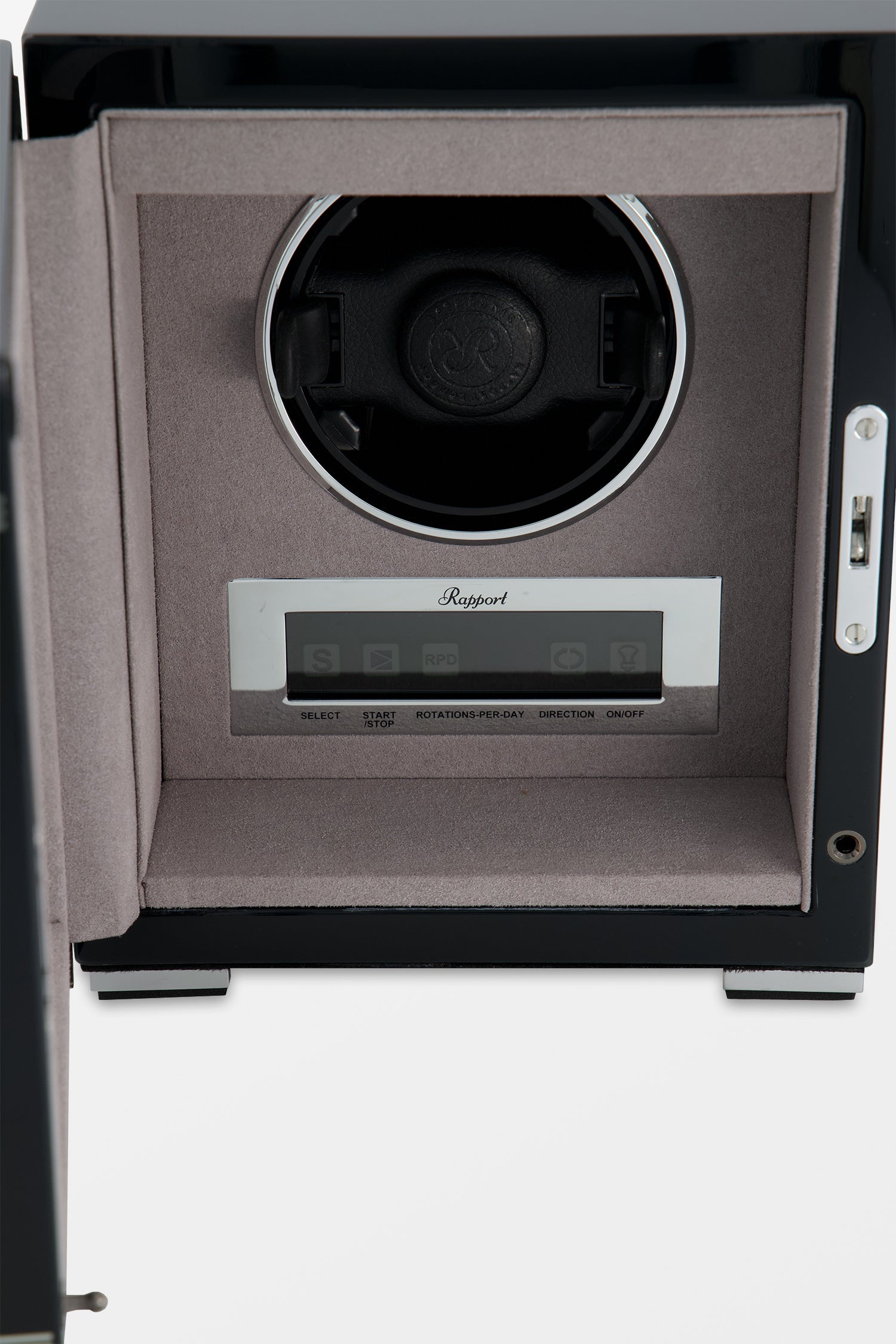 Premium Black Single Watch Winder for Automatic Watches - Silent Motor, LED Display - Perfect for Watch Collectors & Luxury Storage at Home/Office