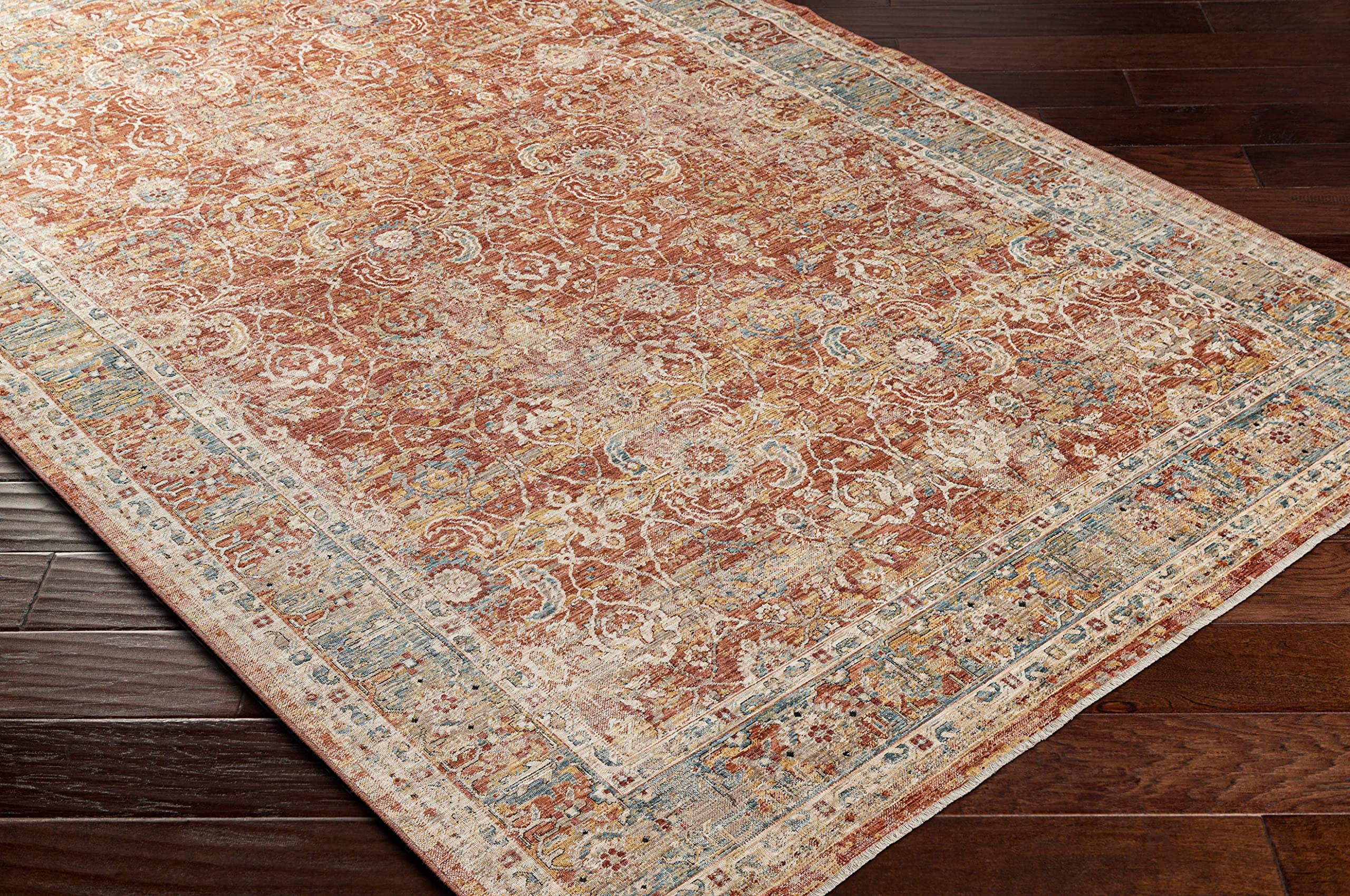 Hauteloom Magatos Traditional Area Rug for Living Room & Bedroom - Black, Purple, Red - 2'7