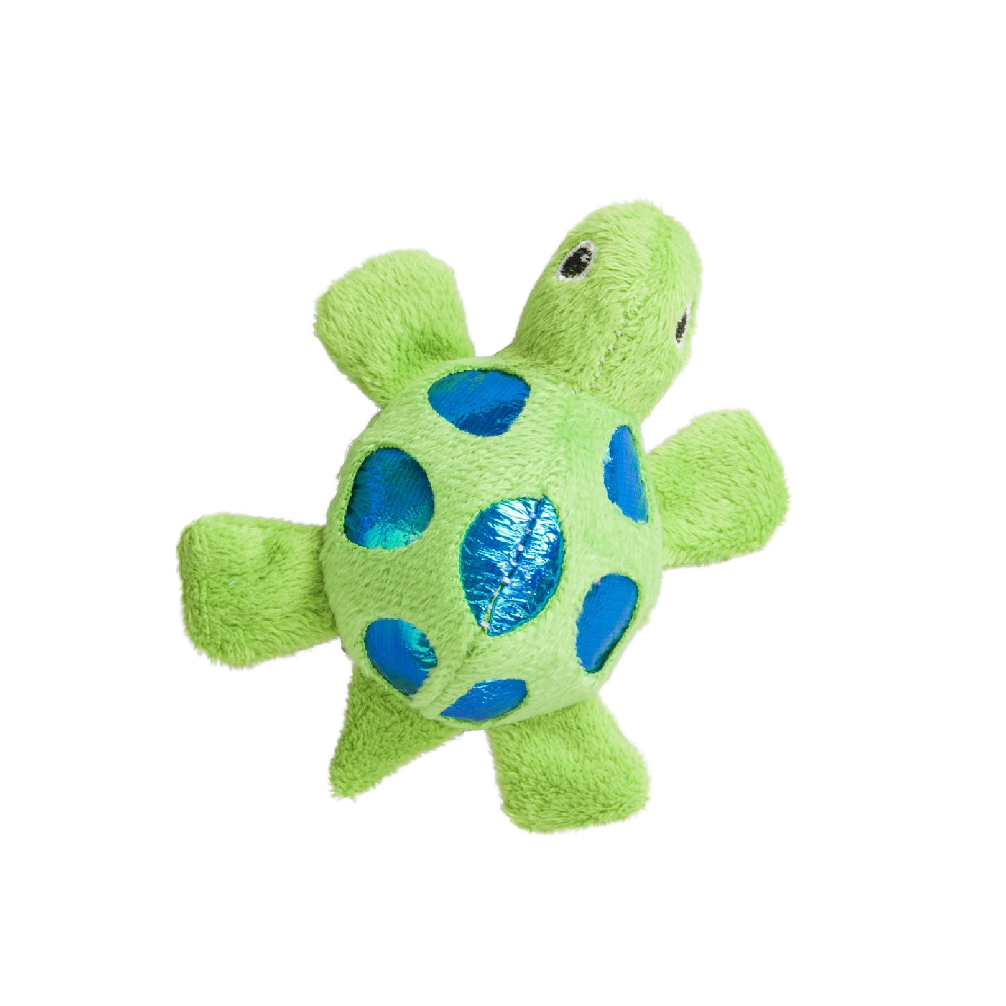 SPOT Ethical Pets 52076 Catnip Toys for Cats - Shimmer Glimmer Turtle Shape - Fun Interactive Play & Stress Relief for Indoor Cats