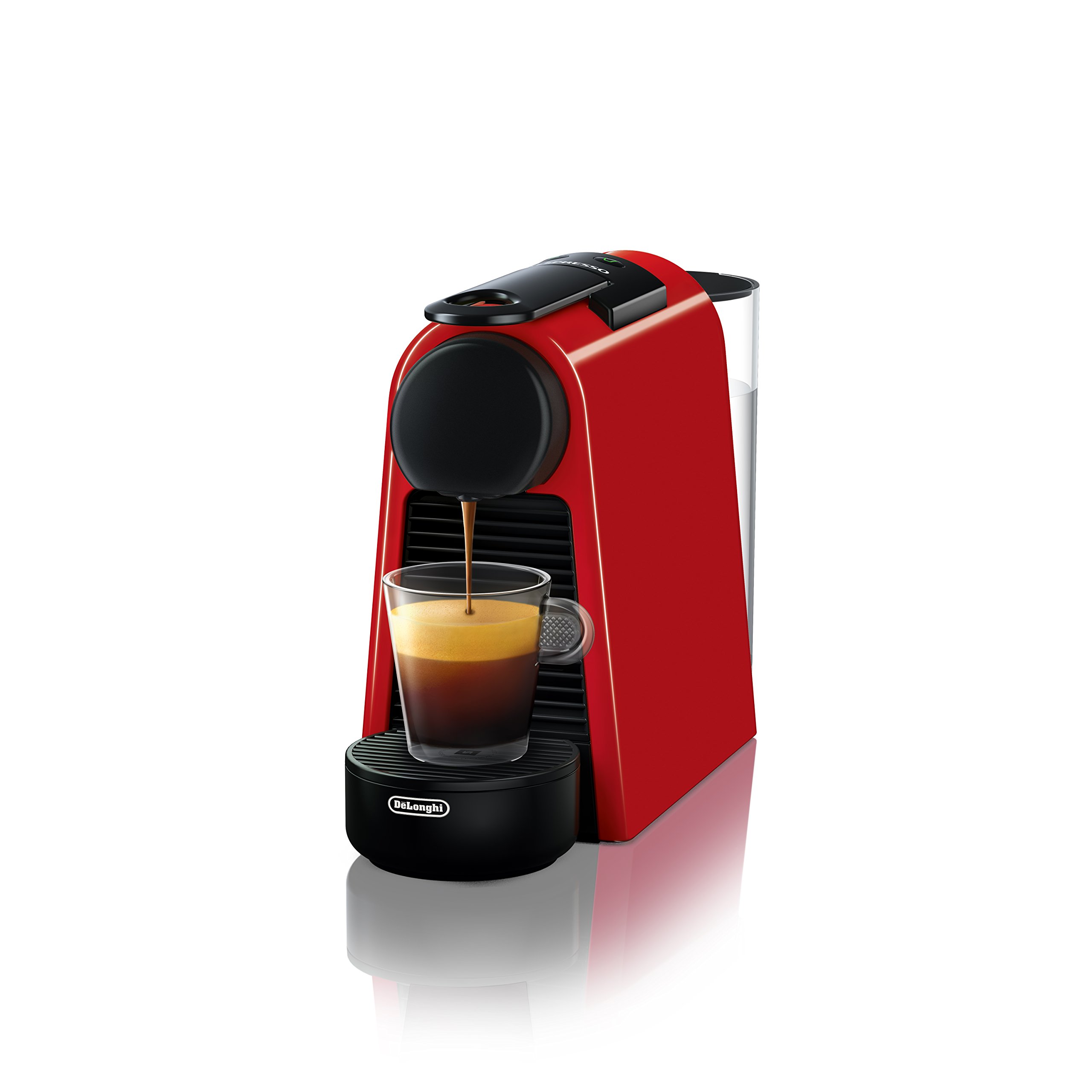 De'Longhi Nespresso Essenza Mini Espresso Machine with Milk Frother - 20.3oz Compact Coffee Maker for Home & Office - Perfect for Espresso & Cappuccino Lovers (Red)