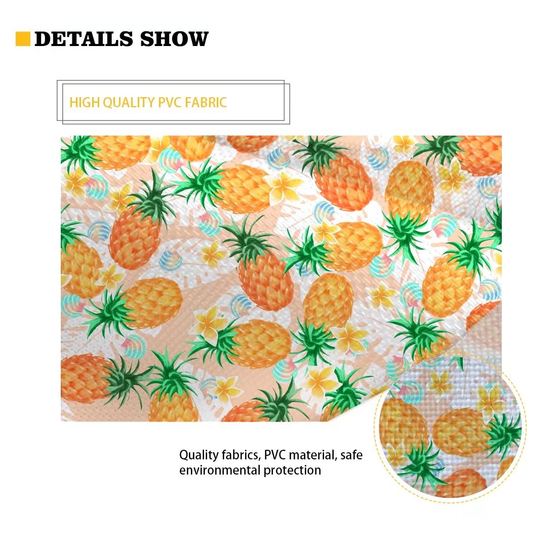 GIFTPUZZ Cool Tiger Print Placemats Set of 6 - Durable & Heat-Resistant Table Mats for Indoor/Outdoor Use - Wipeable & Easy Clean Kitchen Dining Mats for Home, Restaurant, Patio - Perfect for Family Dinners, BBQs, and Holiday Gatherings