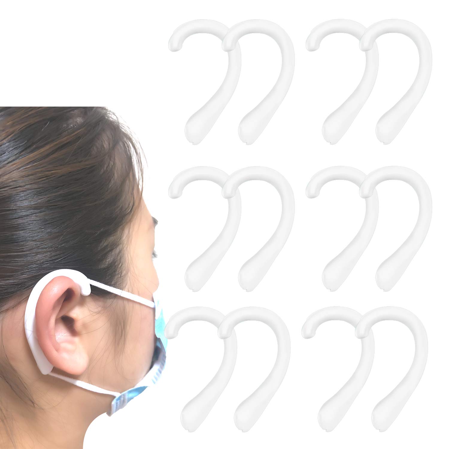 Soft Silicone Ear Protectors with Anti-Slip Earloop - Comfortable Ear Covers for Pain Relief - Perfect for Long Hours of Work, Travel, and Noise Reduction