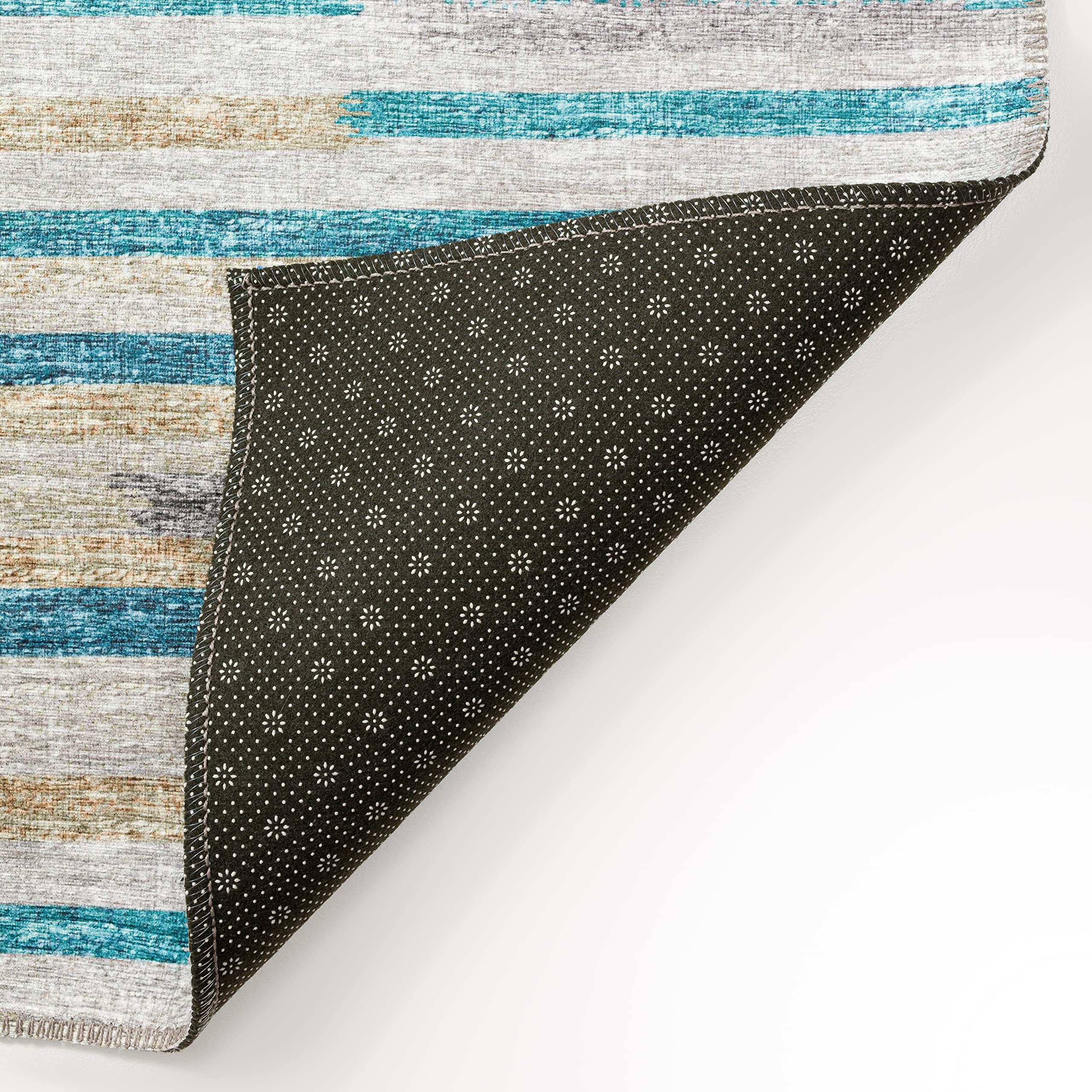 Addison Rugs Yuma AYU38 Blue 8' x 8' Square Area Rug - Soft & Durable for Living Room, Bedroom, or Office Decor