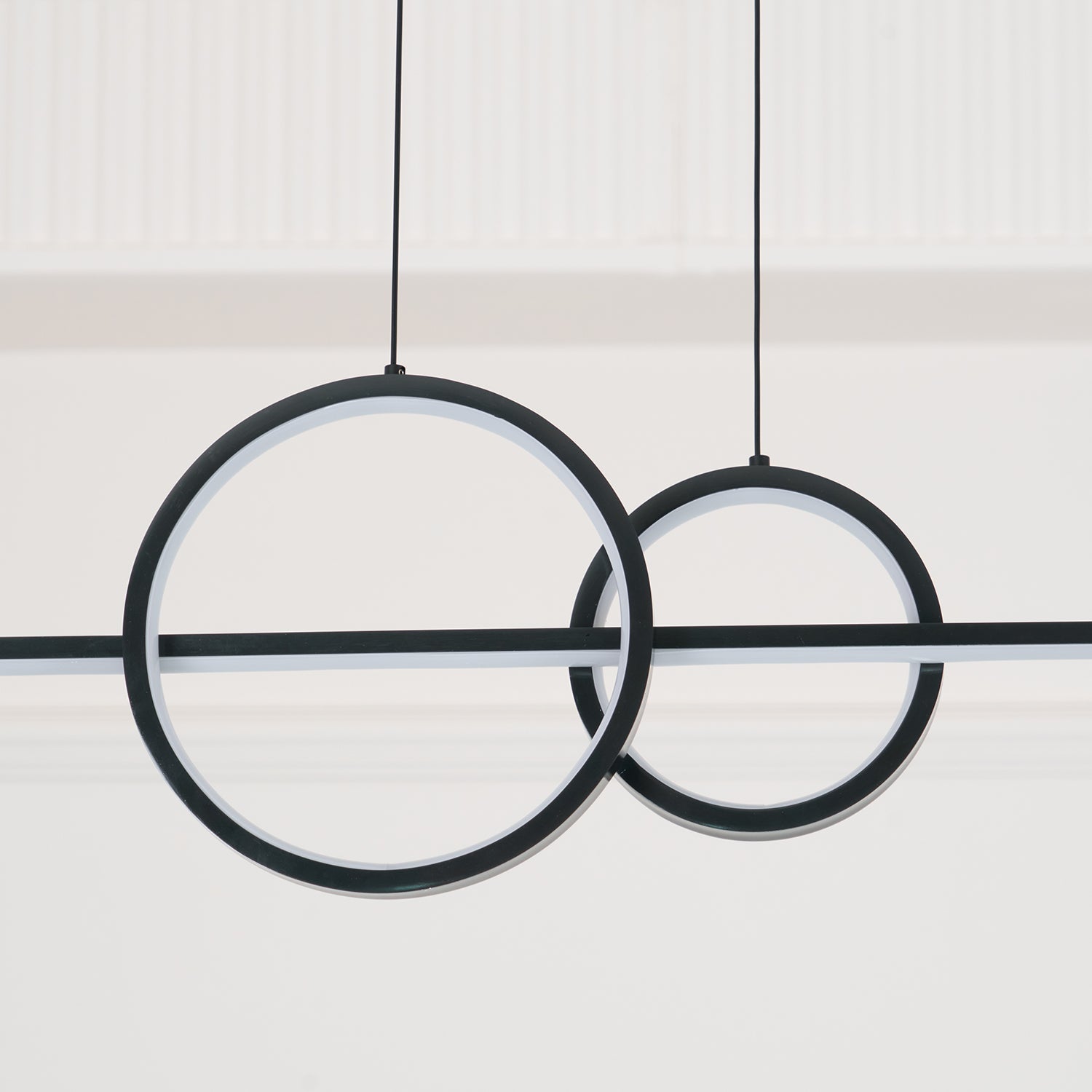 Modern Geometric Shape Chandelier - Sleek LED Ceiling Light Fixture for Dining Room, Living Room & Bedroom | Energy Efficient Contemporary Lighting for Home Decor