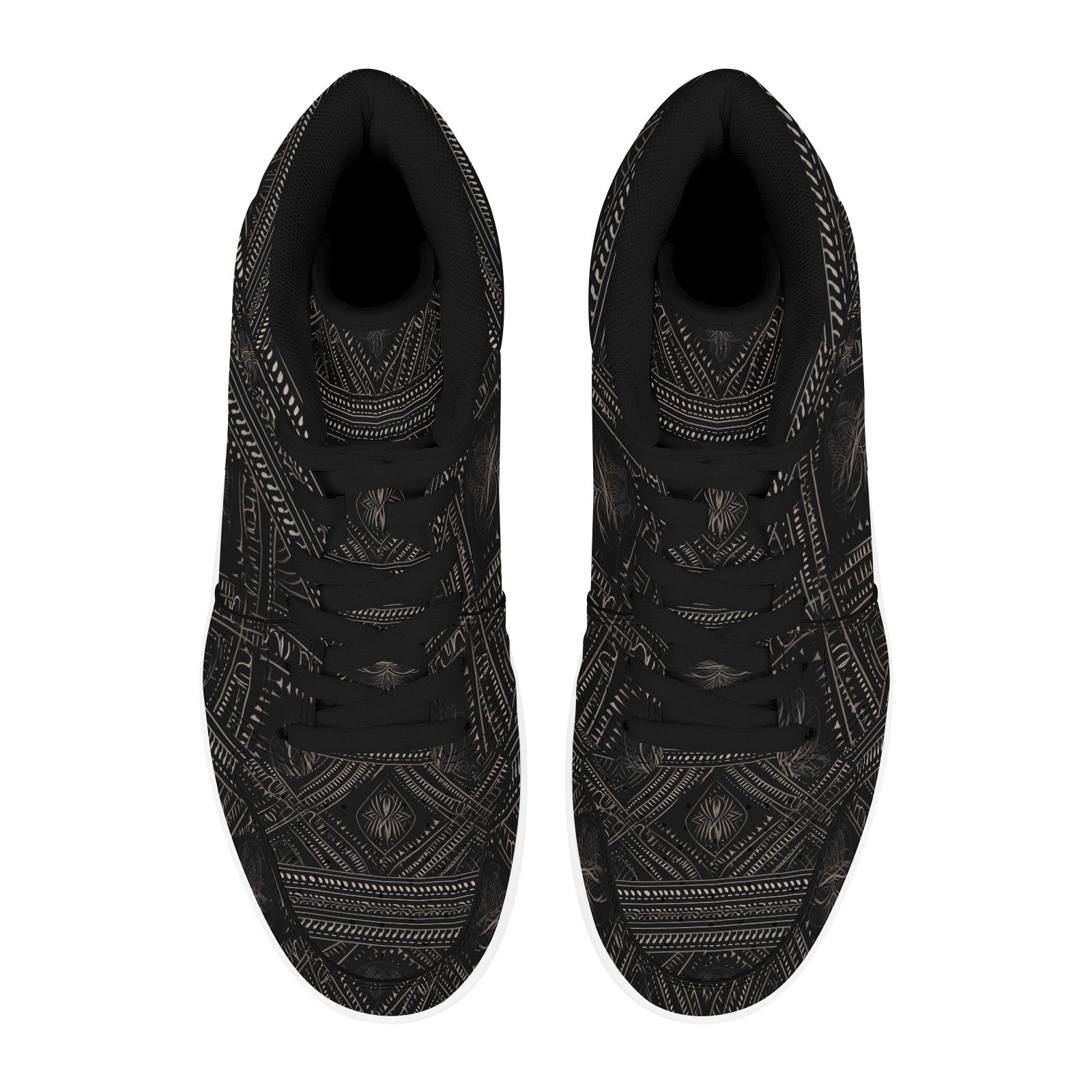 Gothic Style Men's High Top Sneakers - Punk Fashion Streetwear Shoes for Alternative Style & Urban Outfits | Perfect for Concerts, Nightlife & Gothic Events