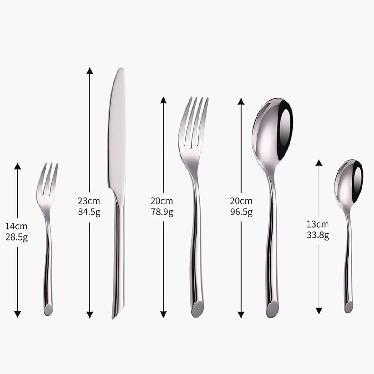 Premium 60-Piece Stainless Steel Silverware Set for 12 - Modern Flatware Set with Steak Knives, Forks, Spoons - Dishwasher Safe for Home & Restaurant Use - Perfect for Dinner Parties, Weddings & Everyday Dining