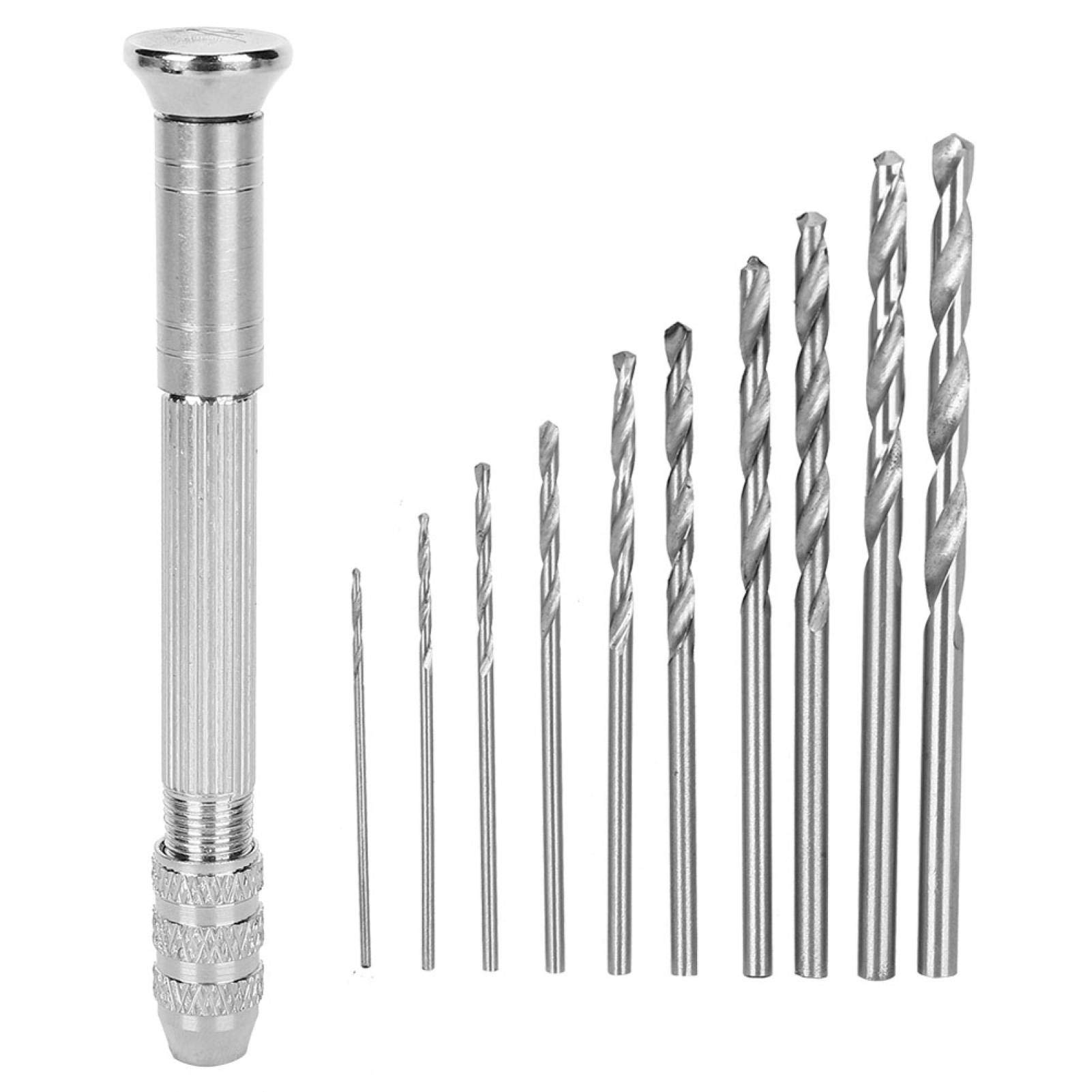 Micro Mini Twist Drill Bit Set - 20PCS Hand Drill Bits for Craft Carving, DIY Woodworking, Jewelry Making & Resin Models | Perfect for Rotary Tools & Precision Drilling in Wood, Plastic & Metal
