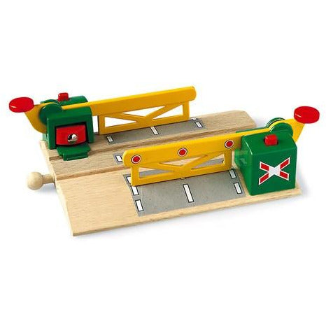 Brio Magnetic Train Set with Railway Crossing - Interactive Wooden Toy for Kids | Perfect for Imaginative Play and Early Learning at Home or School