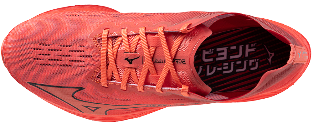 Mizuno Wave Rebellion PRO 2 Running Shoes for Men - Lightweight Performance Sneakers in Dubarry/Cranberry/Black | Ideal for Marathon Training & Road Racing