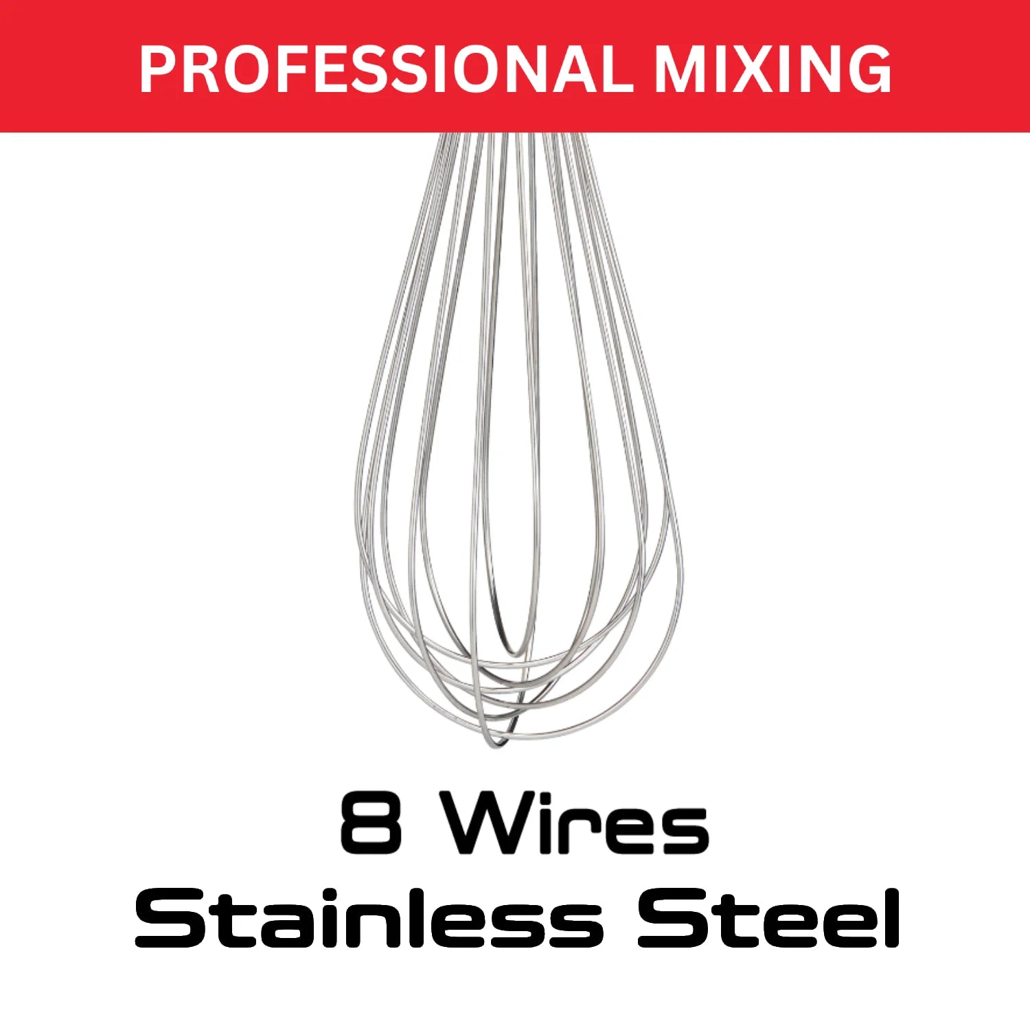 Tefal Ingenio Stainless Steel Whisk K1181714 - Professional Kitchen Whisk for Baking, Cooking & Mixing - Perfect for Eggs, Sauces & Batters