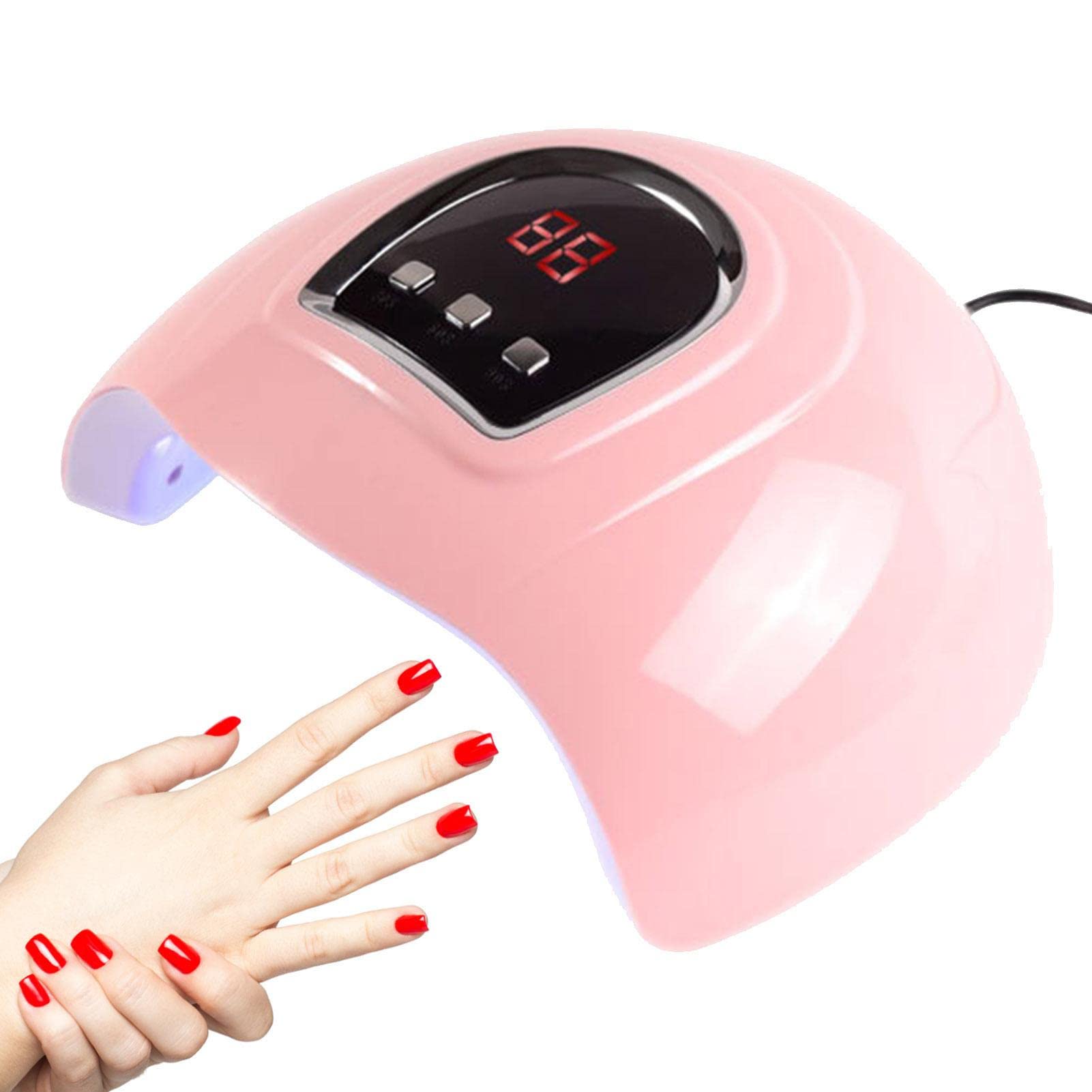 Cipliko 54W LED Nail Lamp with Timer & Auto Sensor - Professional Gel Nail Polish Dryer for Salon & Home Manicure | Fast Curing for Acrylic, UV Gel & Shellac Nails | Perfect for Nail Art, DIY Manicures & Professional Salons