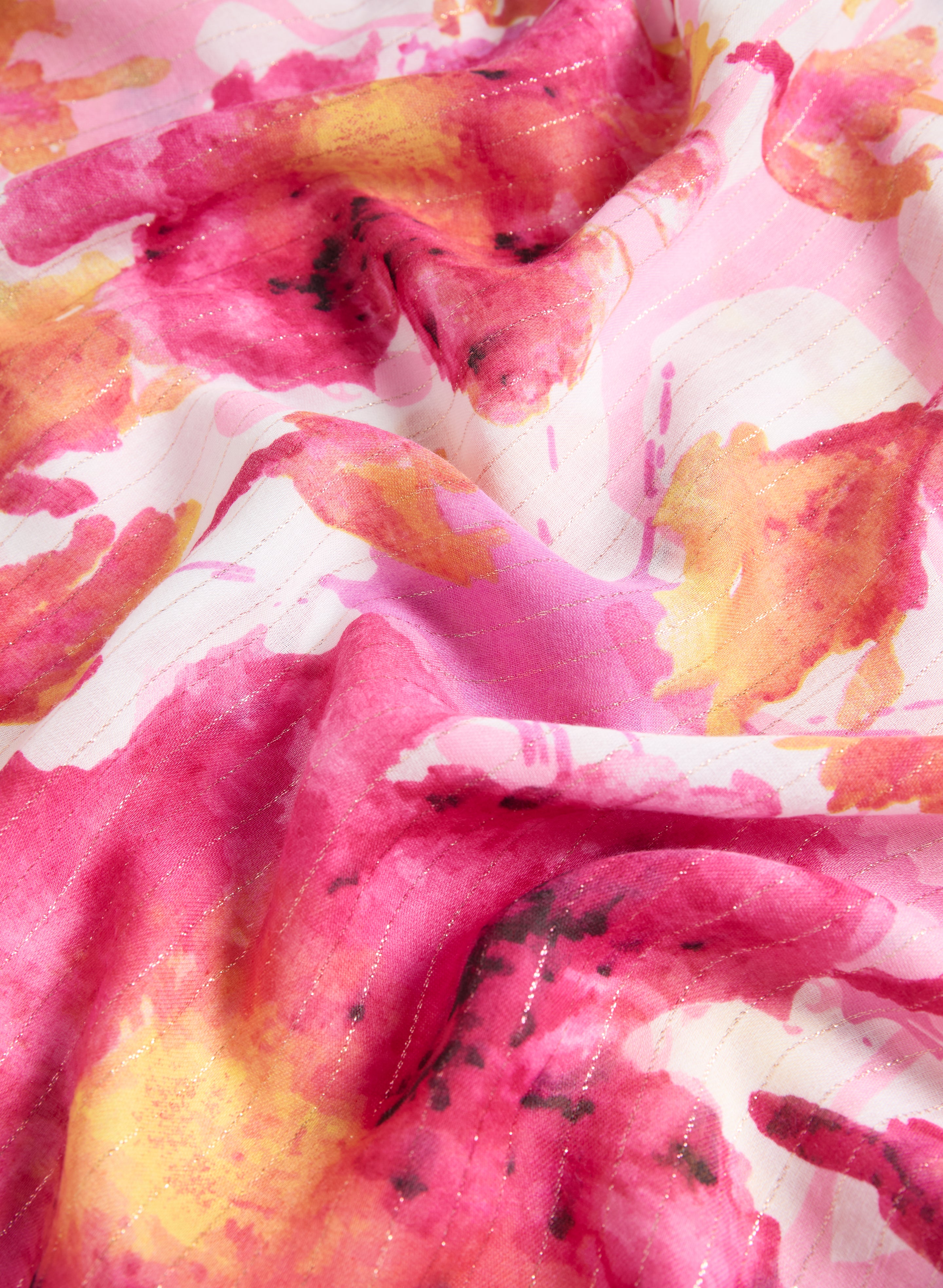 Floral Shimmer Scarf - Elegant Women's Fashion Accessory for Parties, Weddings & Special Occasions